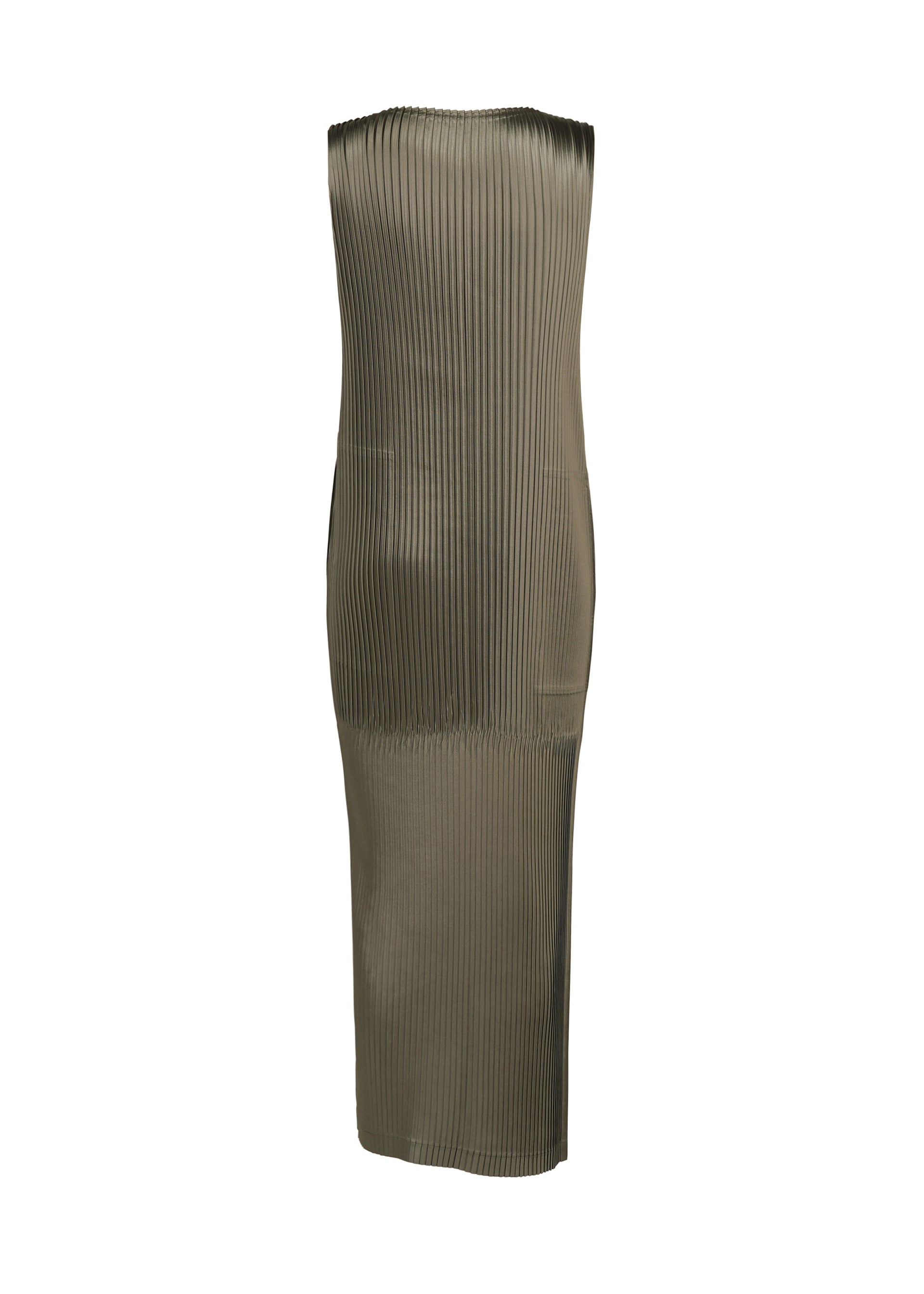 Issey Miyake Glossed Panels Pleats šaty bez rukávů