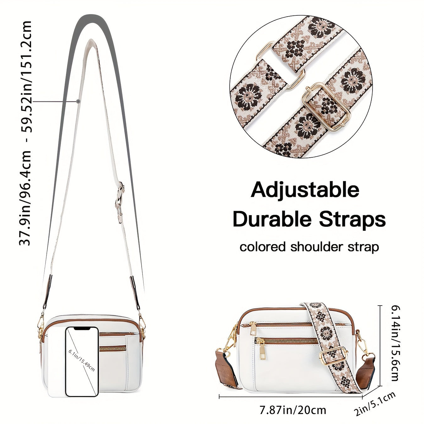 Norielle crossbody kabelka hnědá z koženky
