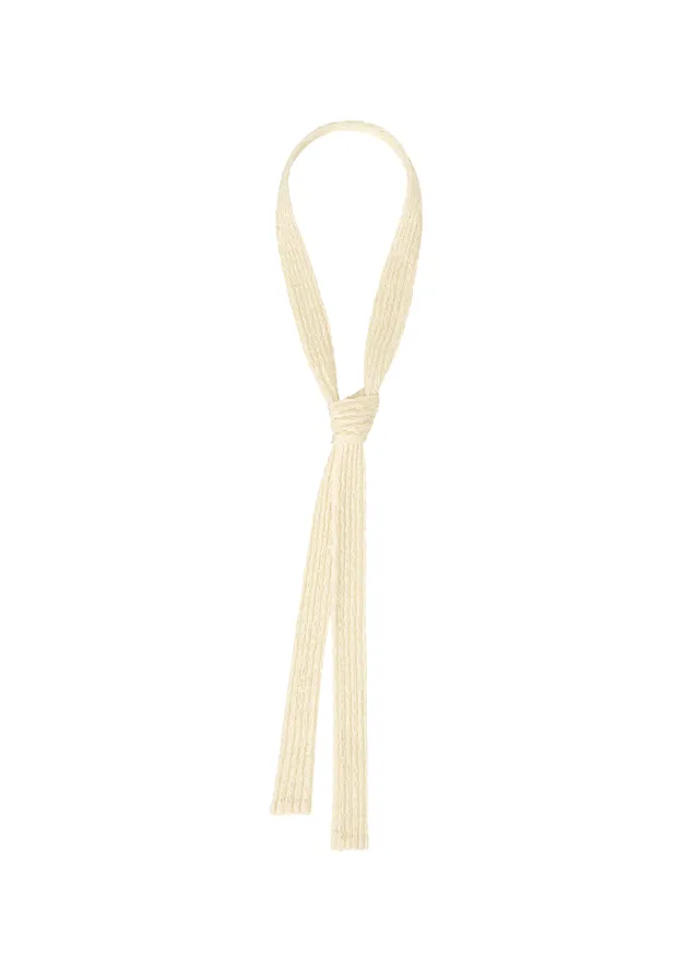 Issey Miyake Mesh Pleats Tie kravata bílá krajková