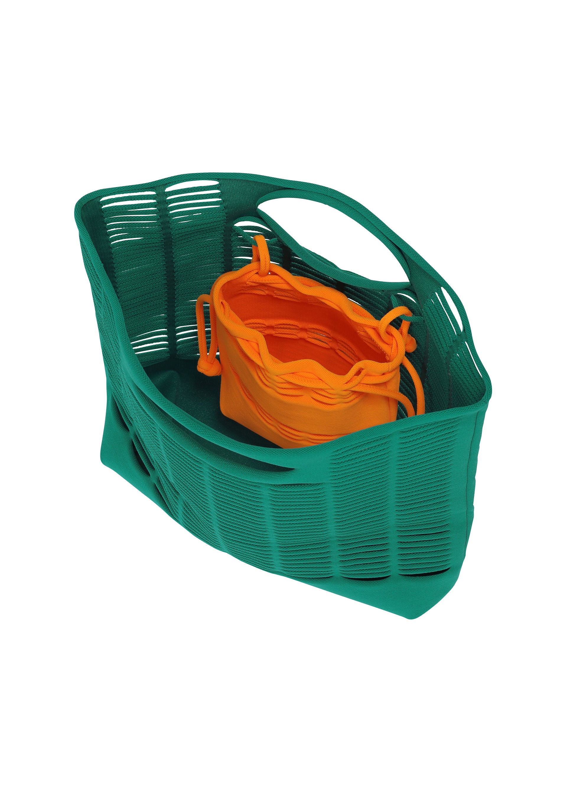 Issey Miyake Mokko S.C. Pocket kabelka oranžová pletená