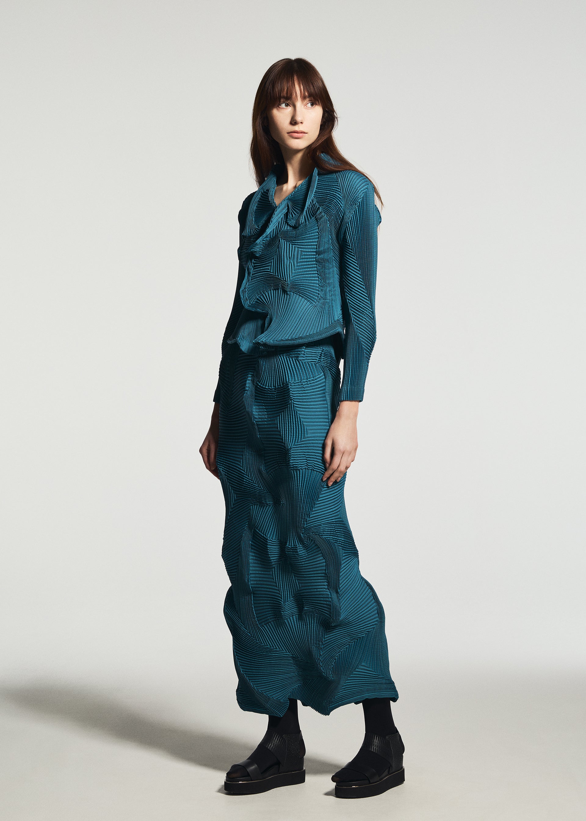 Issey Miyake Type-O 003-1 sukně růžová