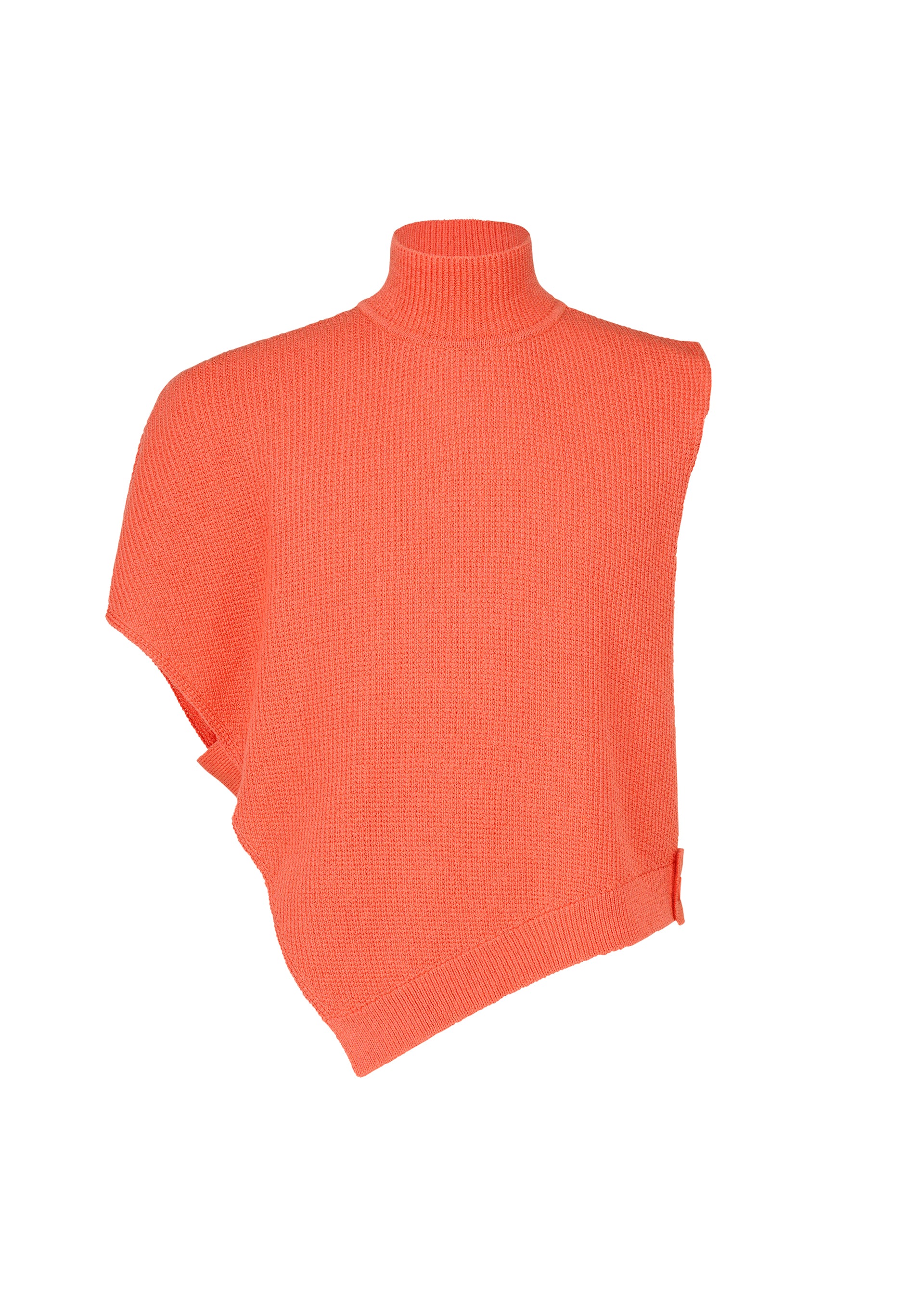 Issey Miyake Wafer Knit top černý asymetrický pánský
