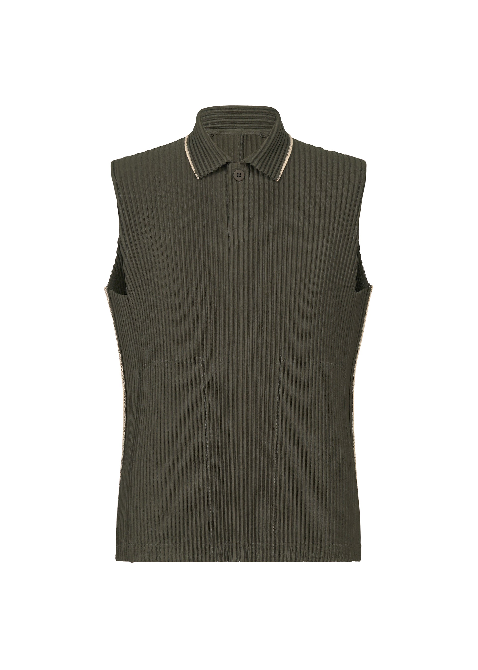 Homme Plissé Issey Miyake Embroidery Stripes top bez rukávů