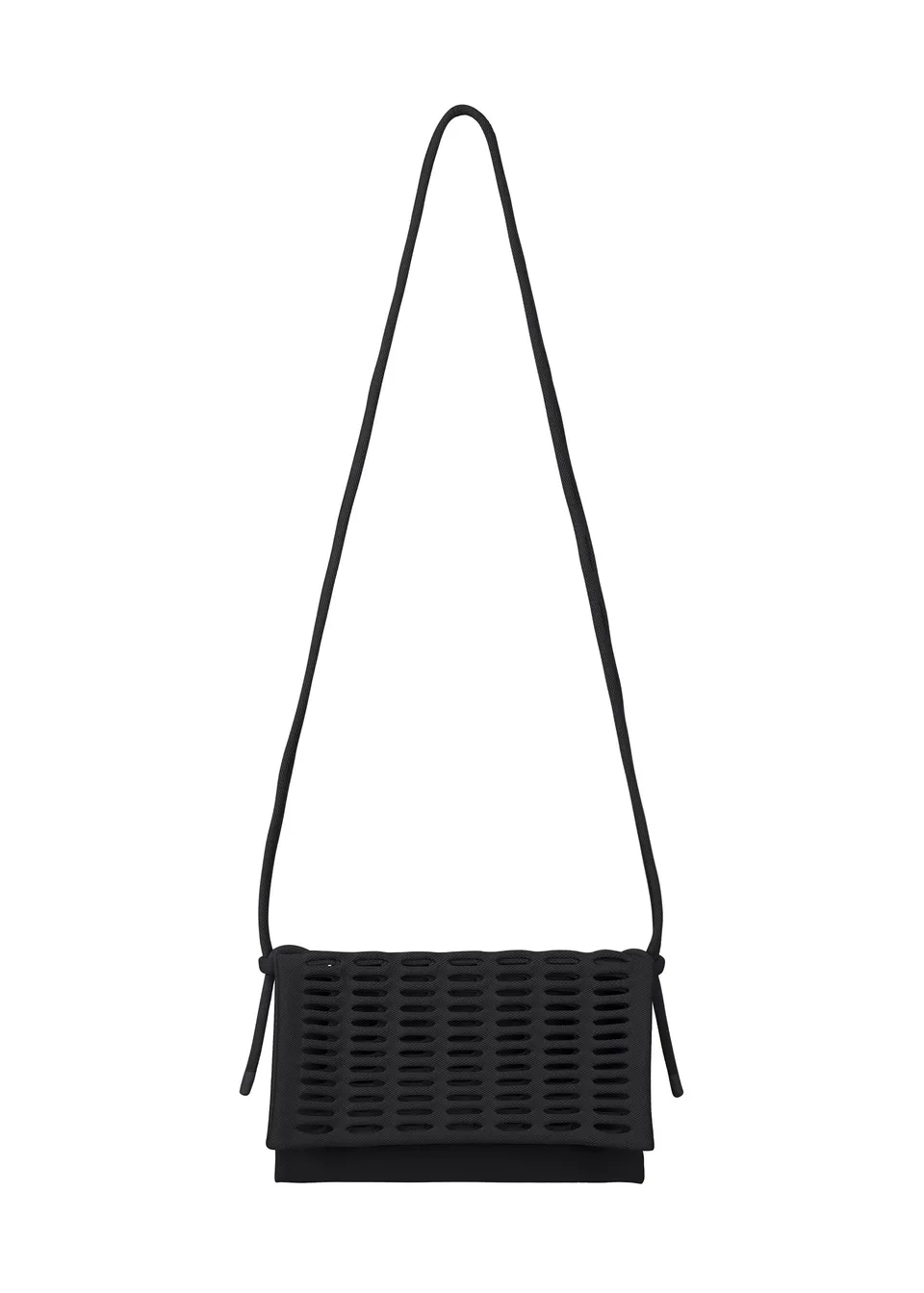 Issey Miyake Mokko Flap Pouch kabelka černá pletená