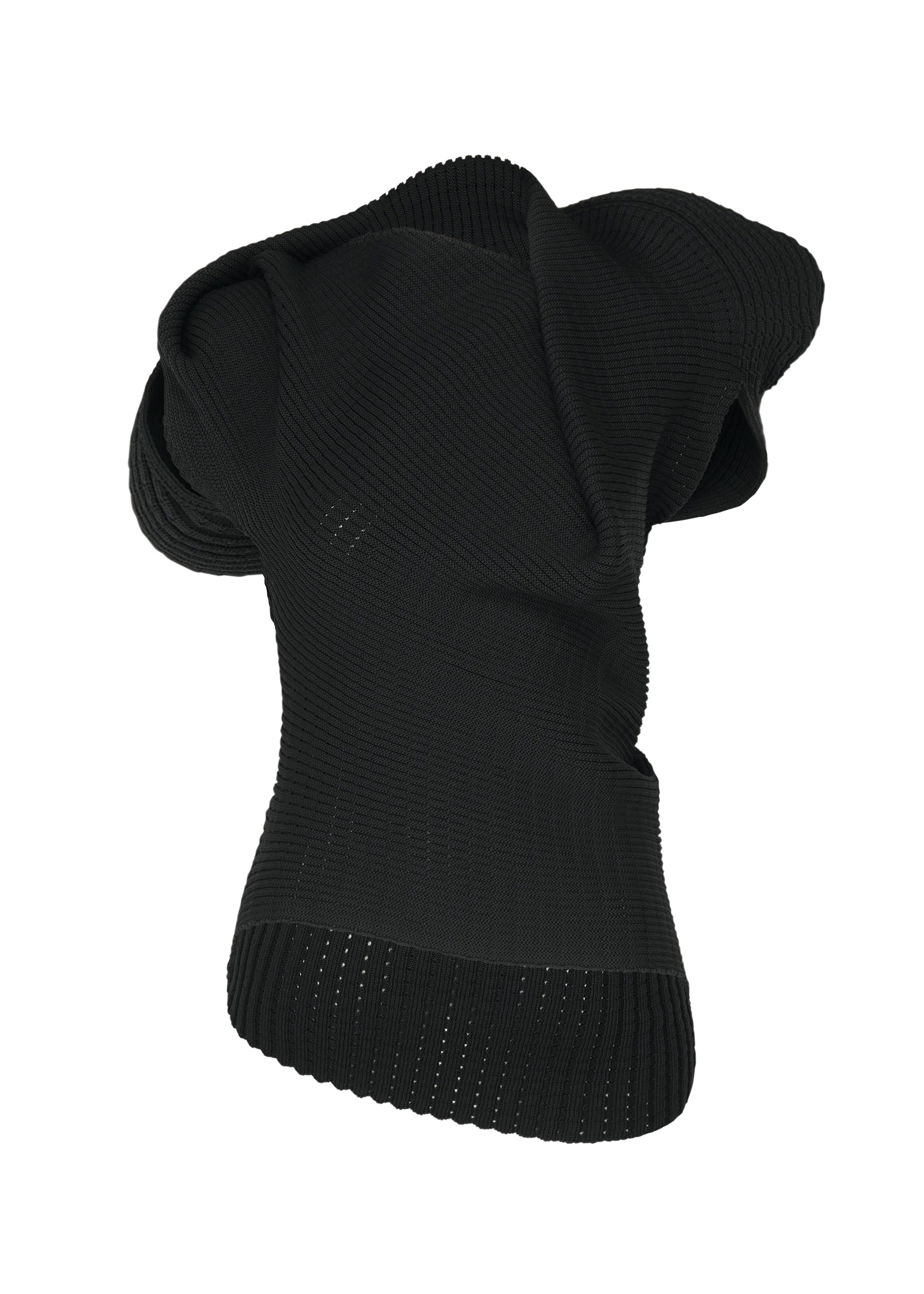 Issey Miyake Found Stone pletený top bílý