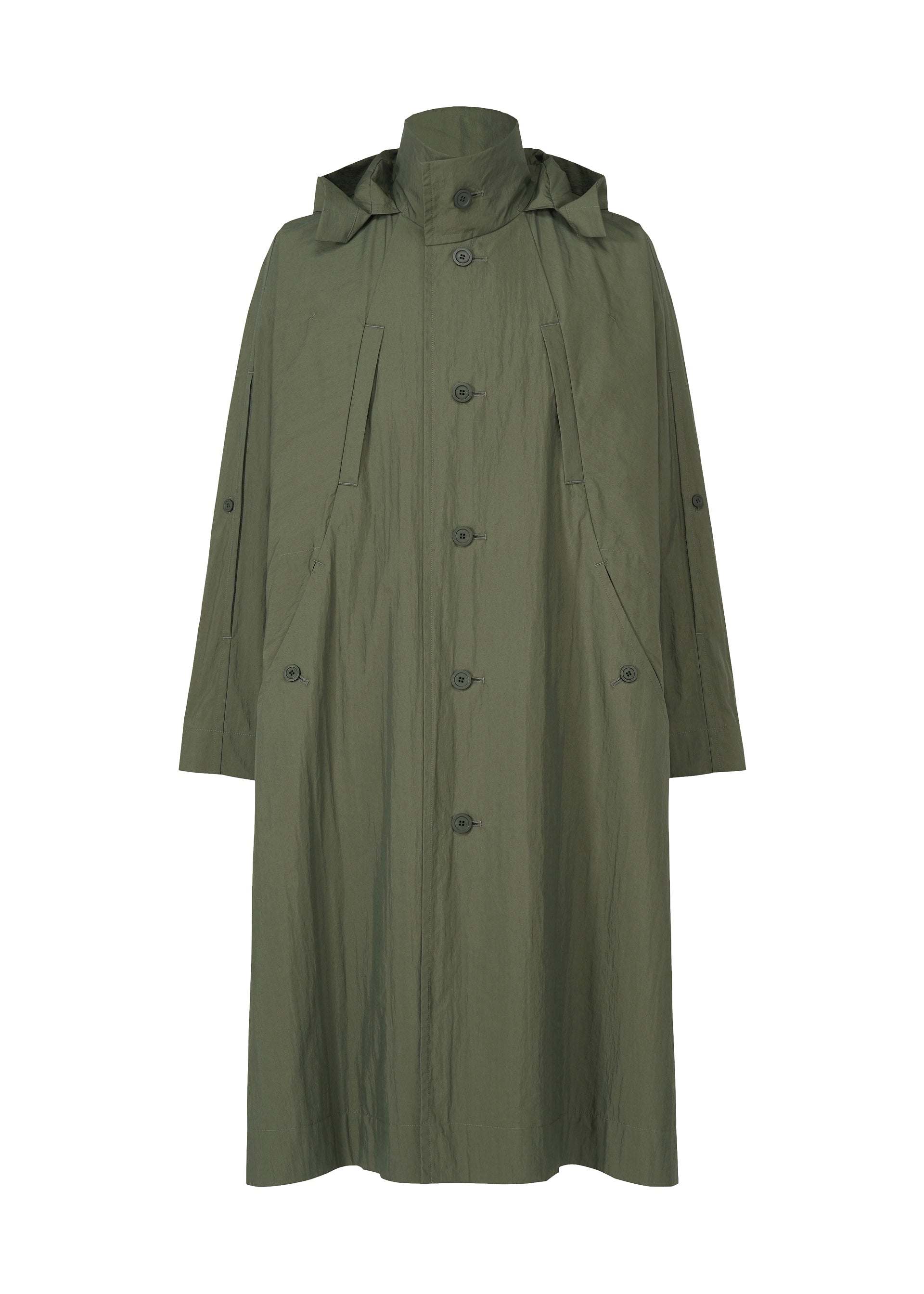 Issey Miyake Homme Plissé Slit Coat kabát black vel. 3