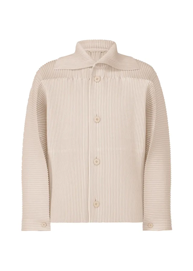 Issey Miyake Linen Like bunda béžová 2