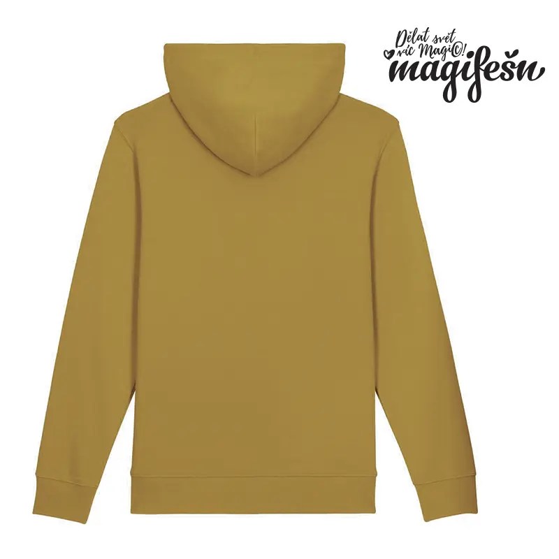 Magifešn CAPS mikina Kapradiny černá biobavlněná