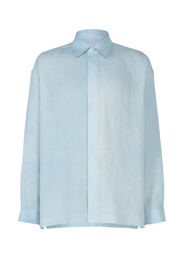 Issey Miyake IM Men Floating Linen košile Light Blue