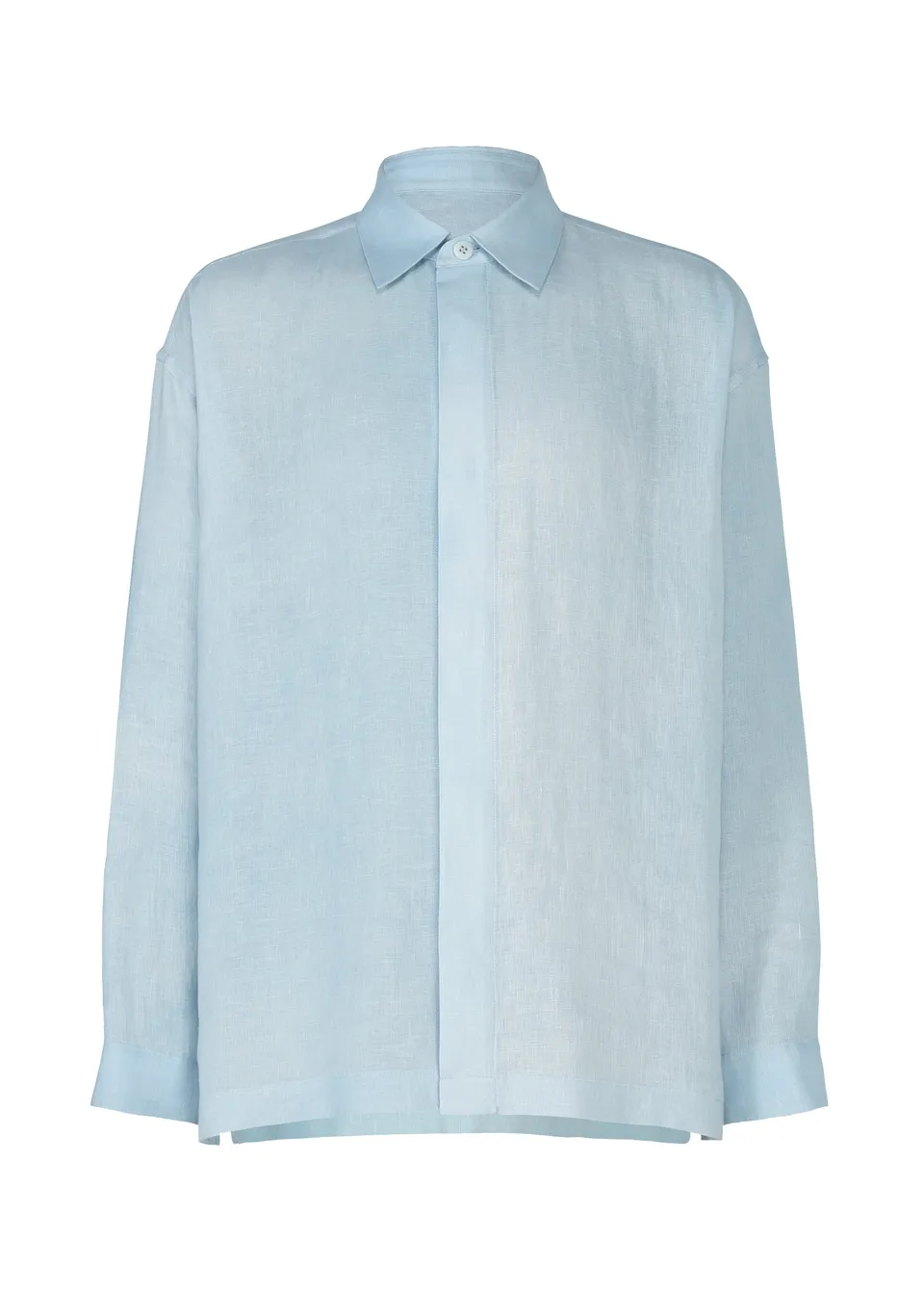 Issey Miyake IM Men Floating Linen košile Light Blue