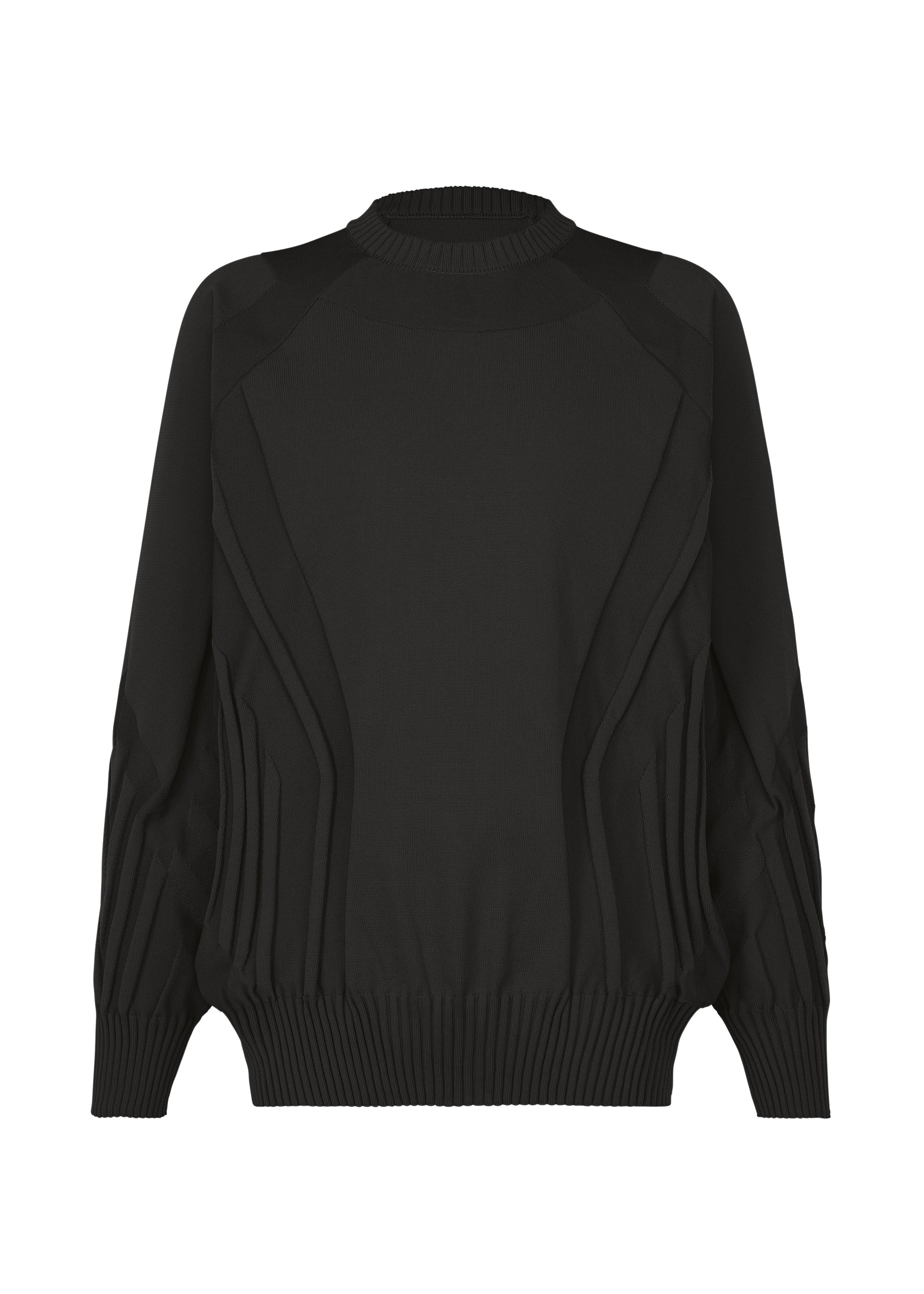 Issey Miyake Type-K 001 pletený top černý