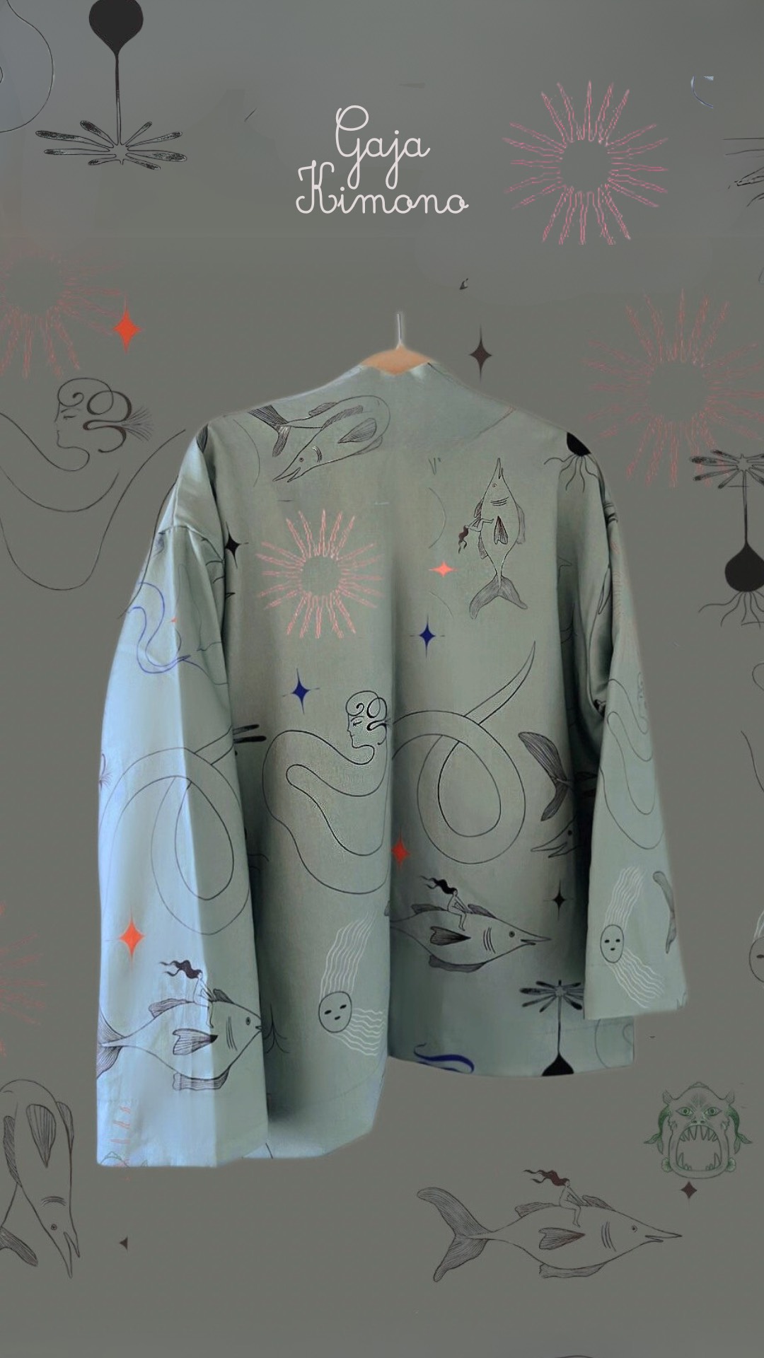 Aurelia & Zwei Frauen Gaja kimono šalvějové