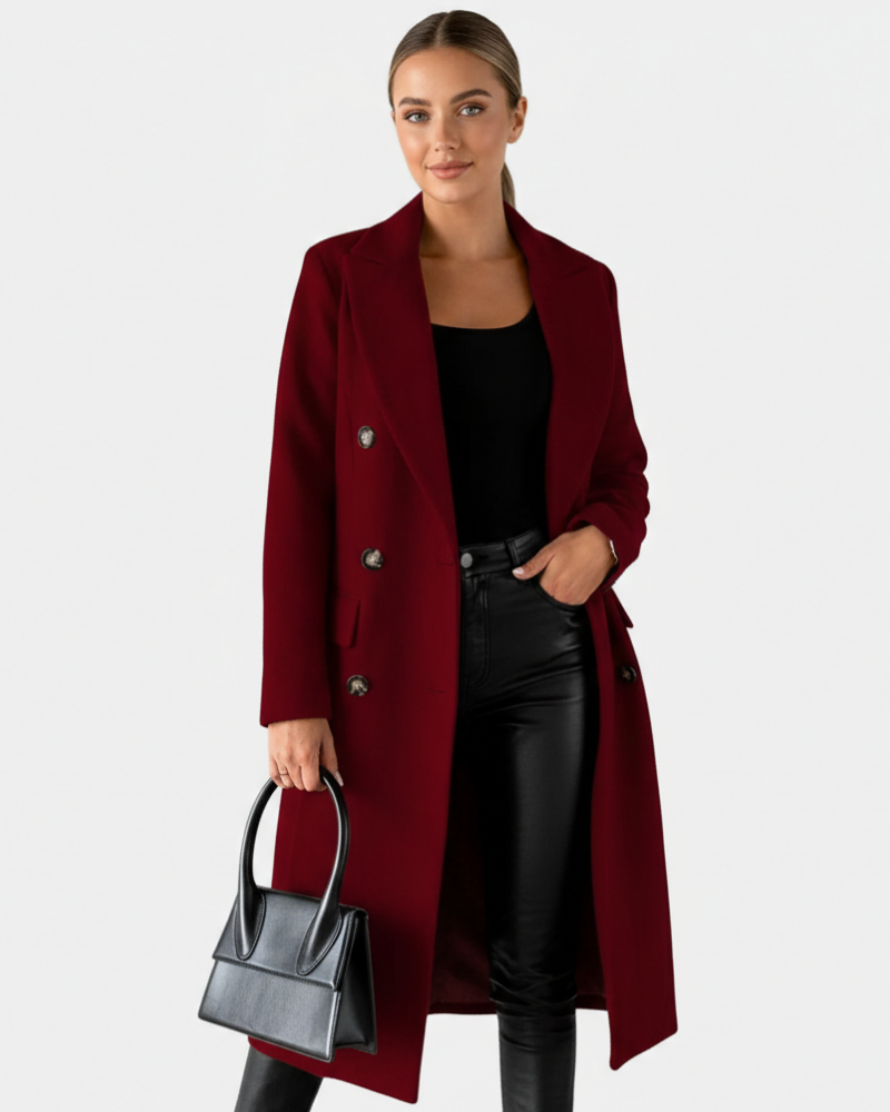 Norielle dlouhý kabát krejčovský šedý elegantní