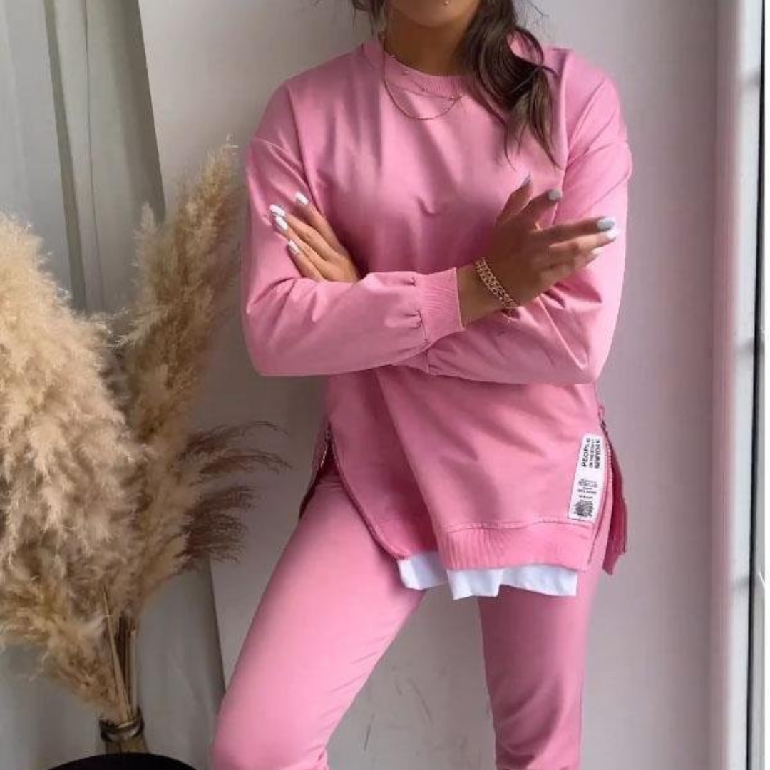 Norielle oversize joggingová souprava šedá M 2dílná