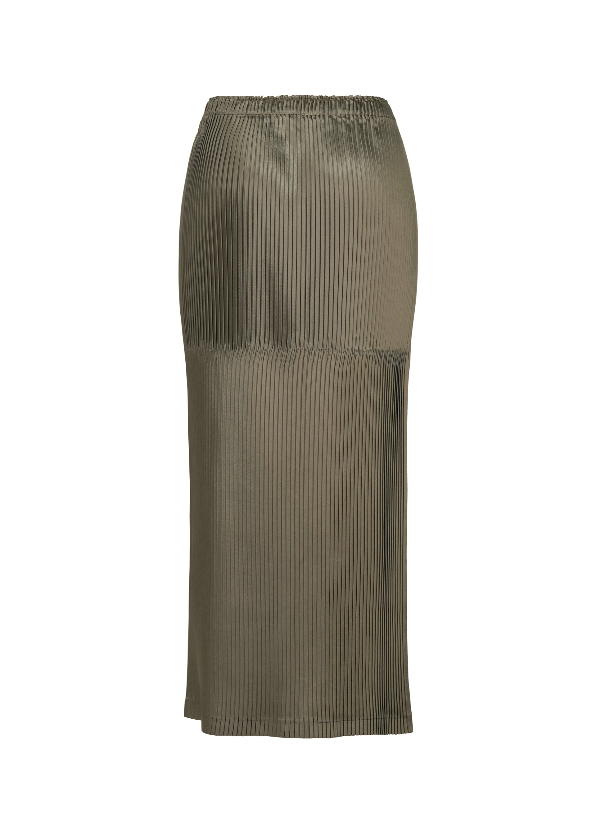 Issey Miyake Glossed Panels Pleats sukně šedá vel. 1 lesklá