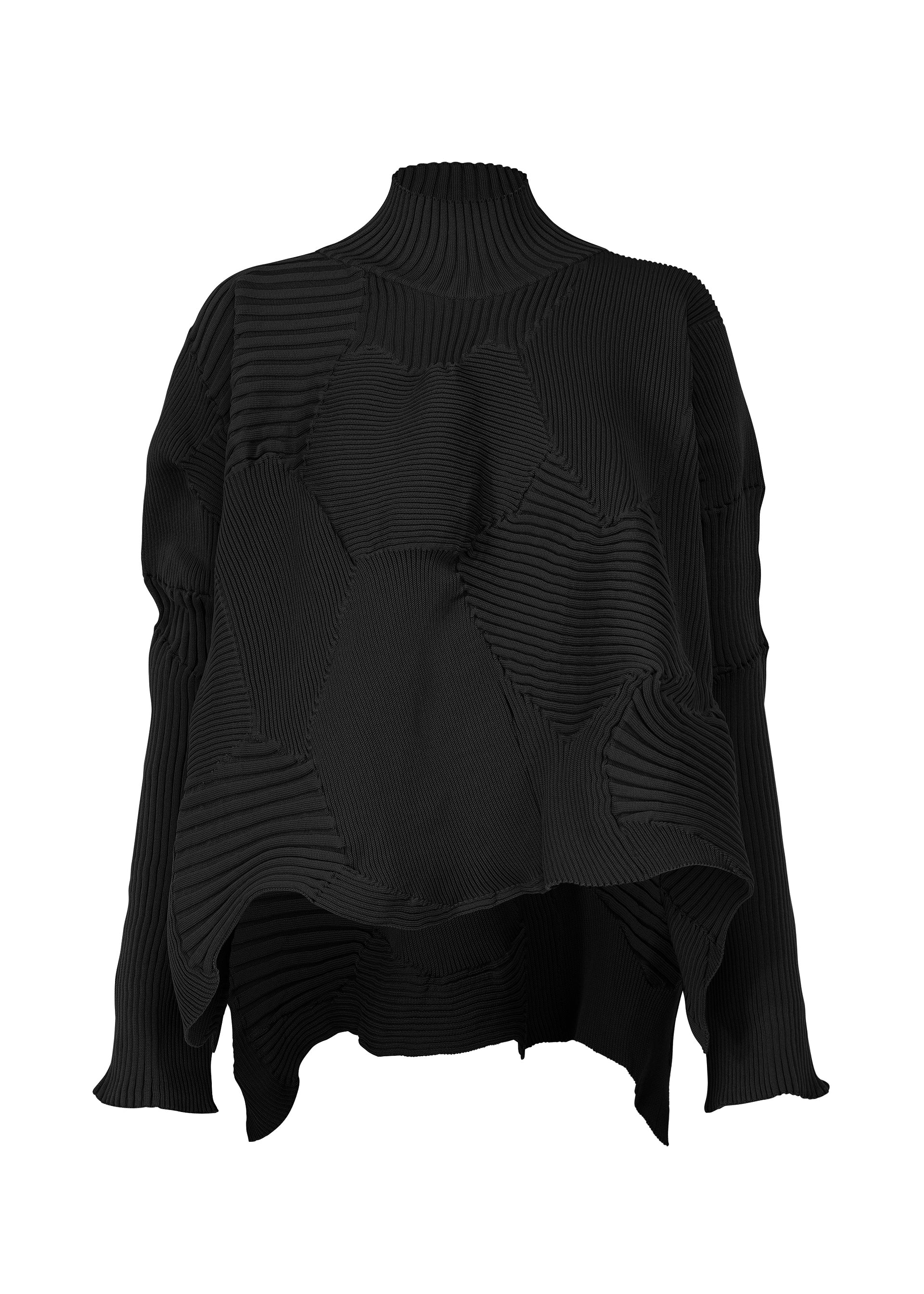 Issey Miyake Kone Kone pletený top šedý rolák