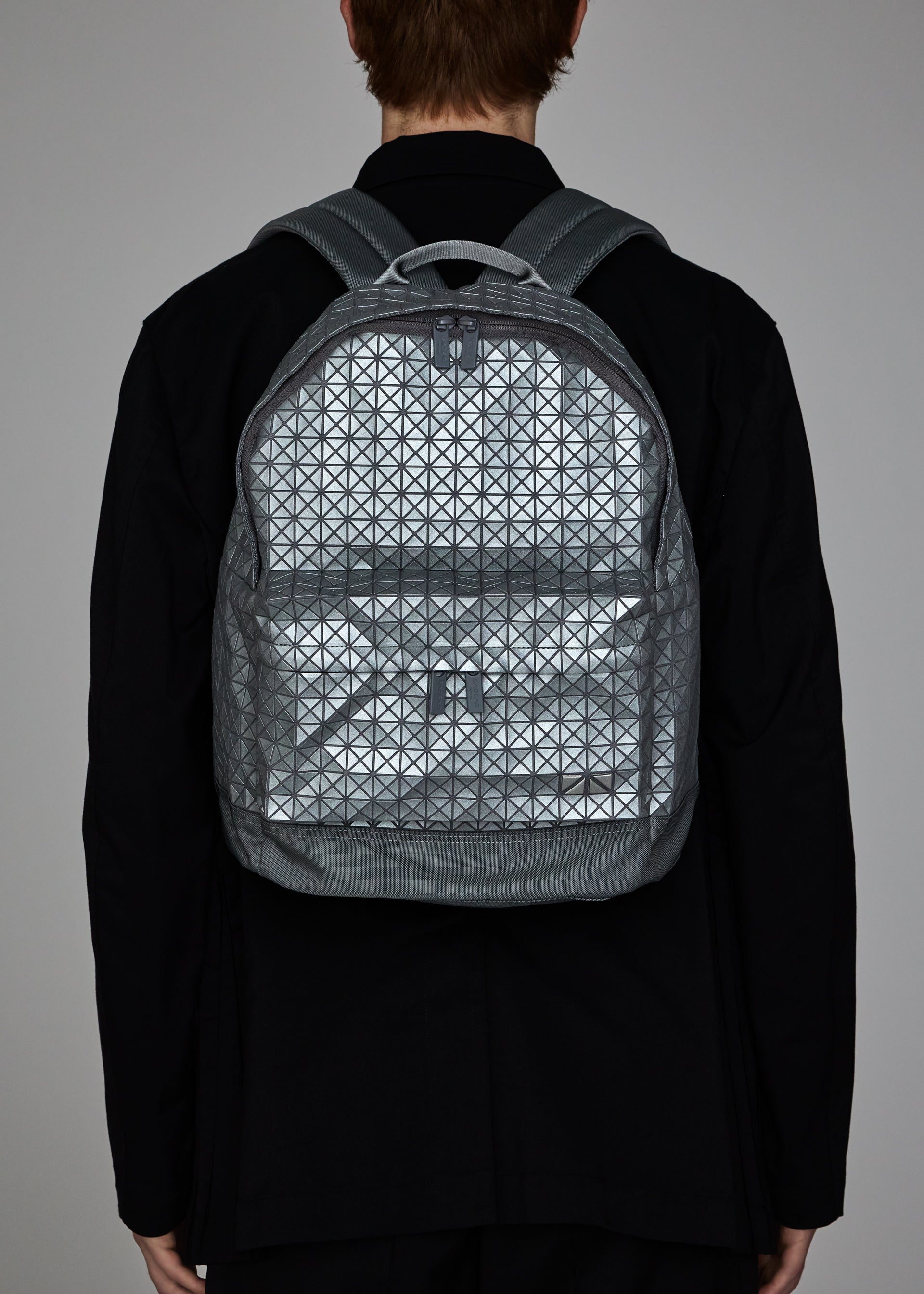 Issey Miyake Bao Bao Daypack Reflector batoh stříbrná reflexní