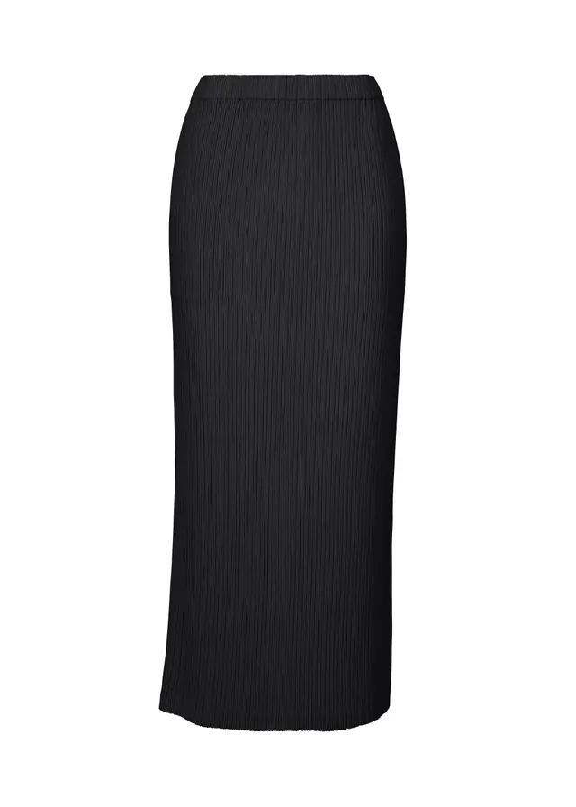 Issey Miyake Hatching Bottoms sukně černá plisovaná dlouhá