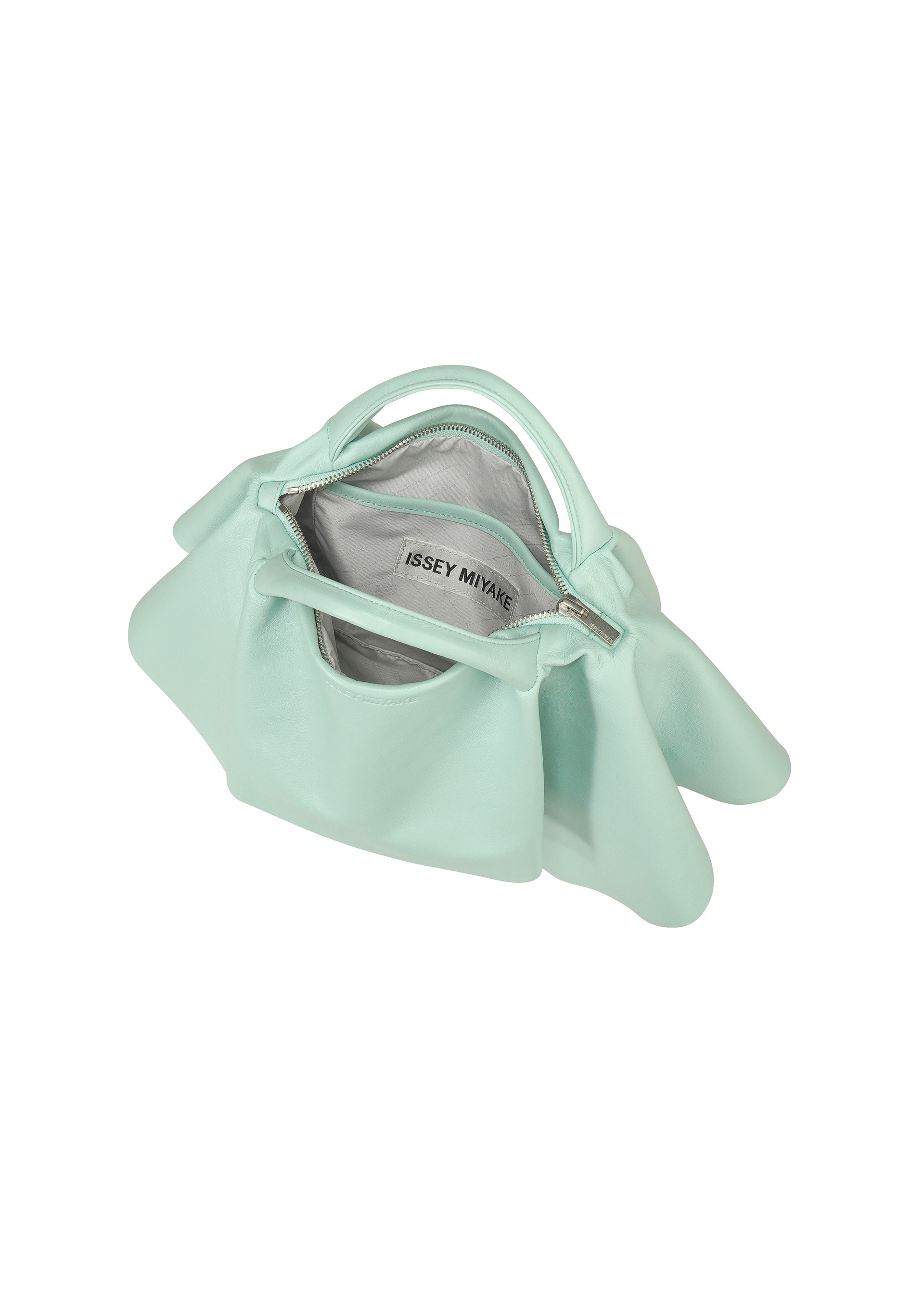 Issey Miyake Square Bag mini kabelka gray kůže