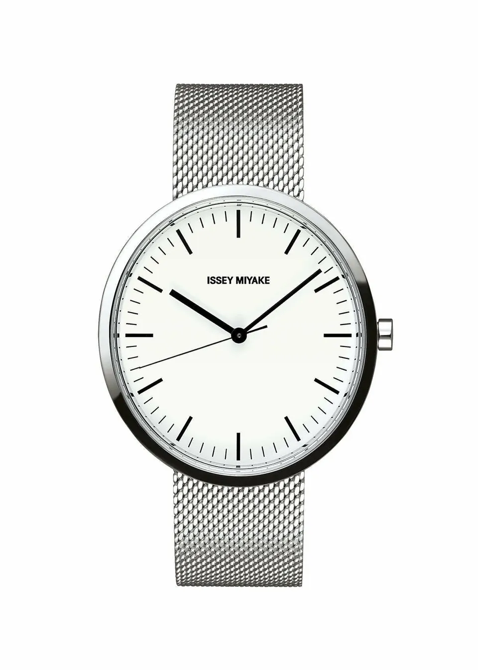 Issey Miyake Ellipse hodinky stříbrné elegantní