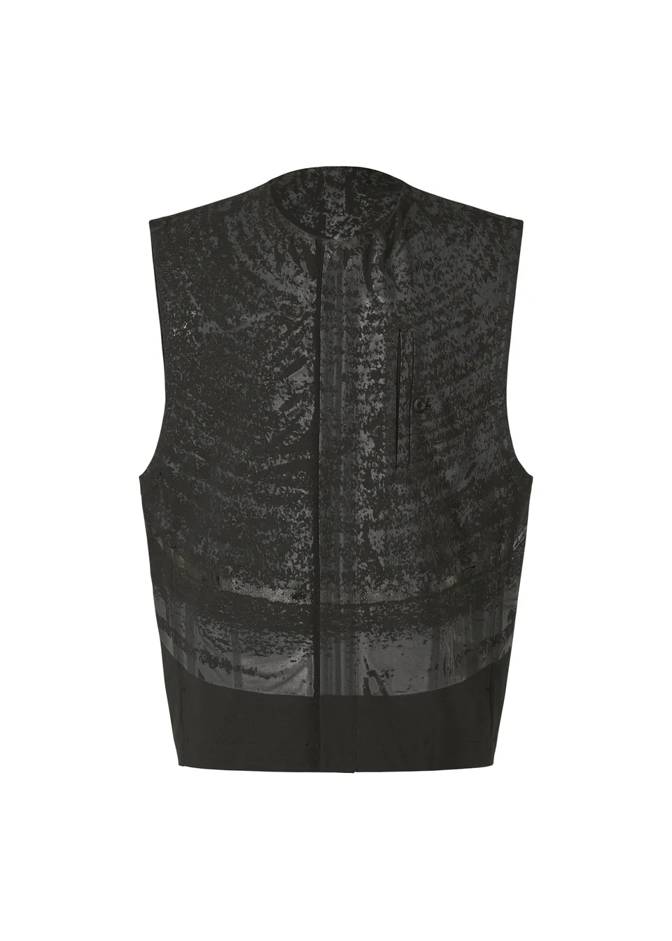 Issey Miyake Kaiyu pánská vesta Black s potiskem