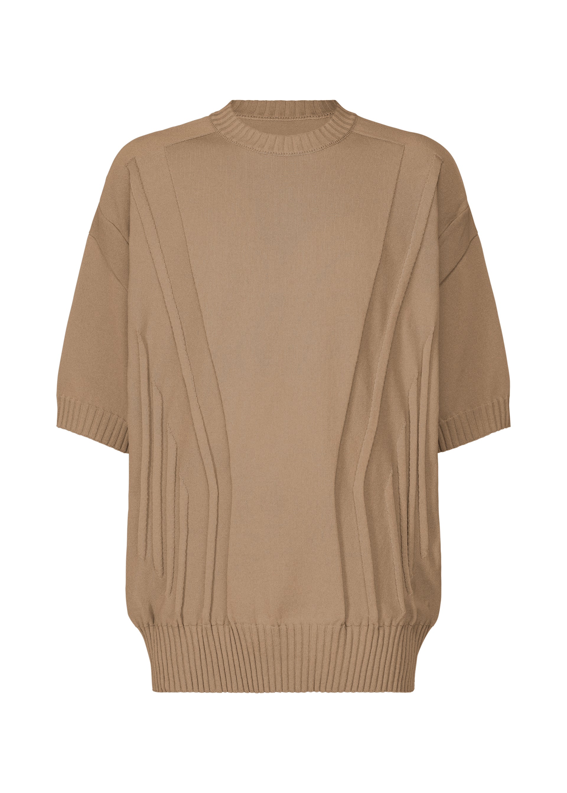 Issey Miyake Type-K 003-1 pletený top černá 2 pružný