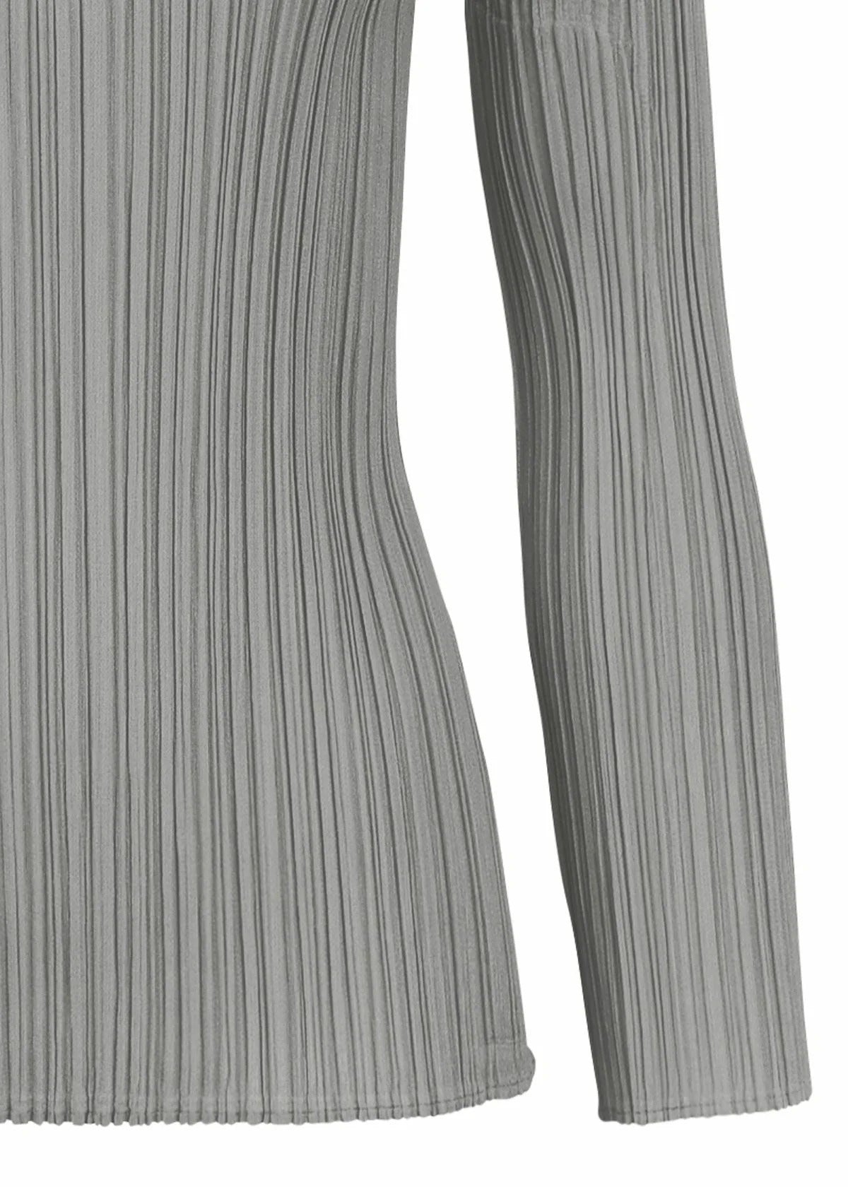 Issey Miyake Pleats Please Basics top světle šedá vel. 3 plisovaný
