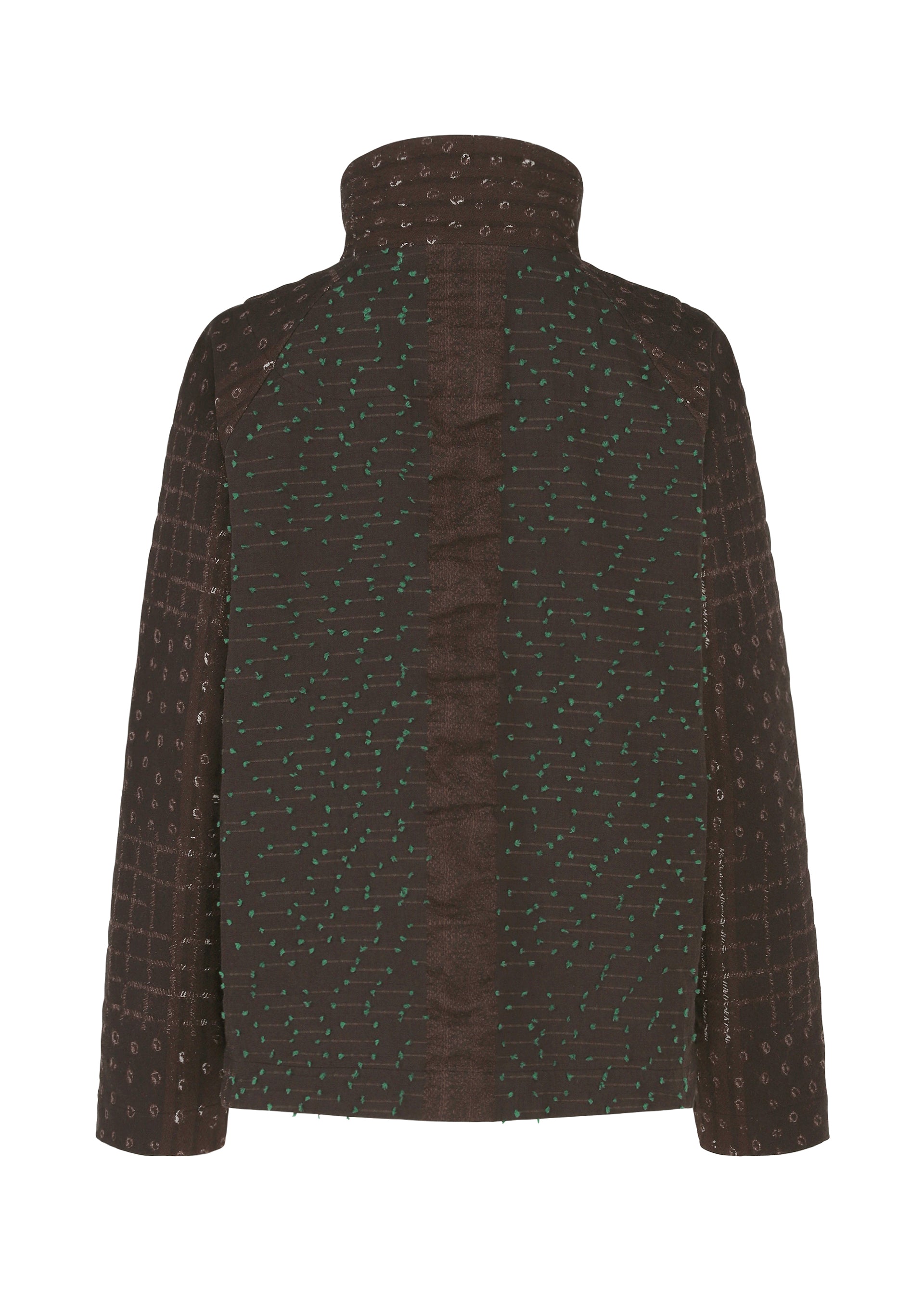 Issey Miyake Collage Stretch I bunda dark brown vel. 2