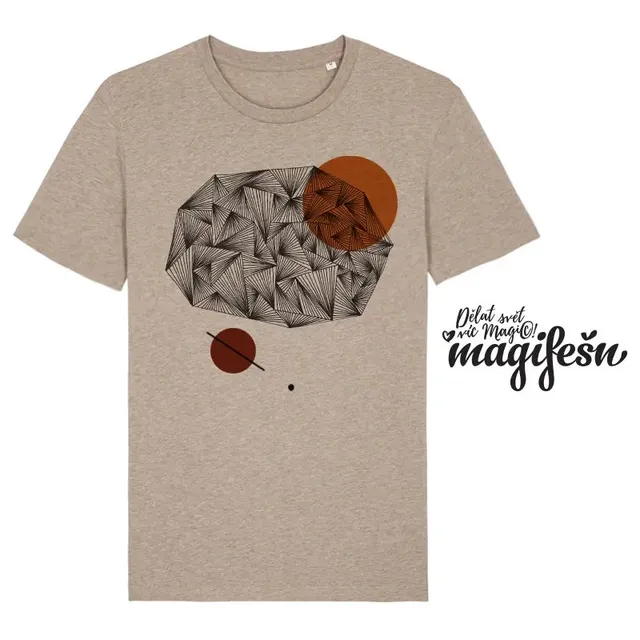 Magifešn XY Cinnamon tričko unisex biobavlna