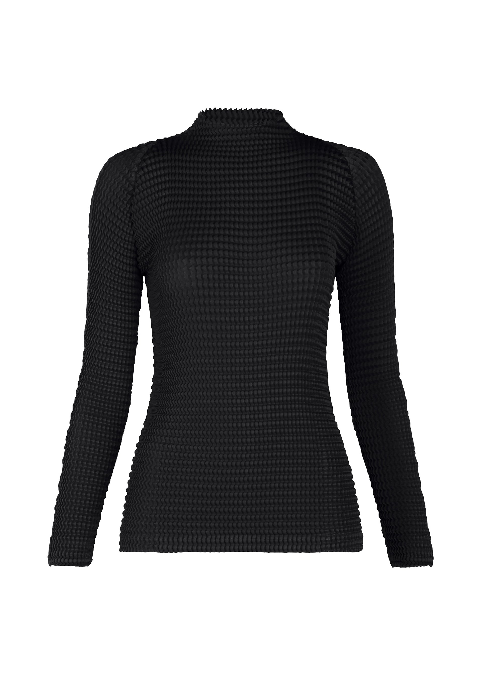 Issey Miyake SUEDE LIKE PLEATS top černý vel. 2 rolák