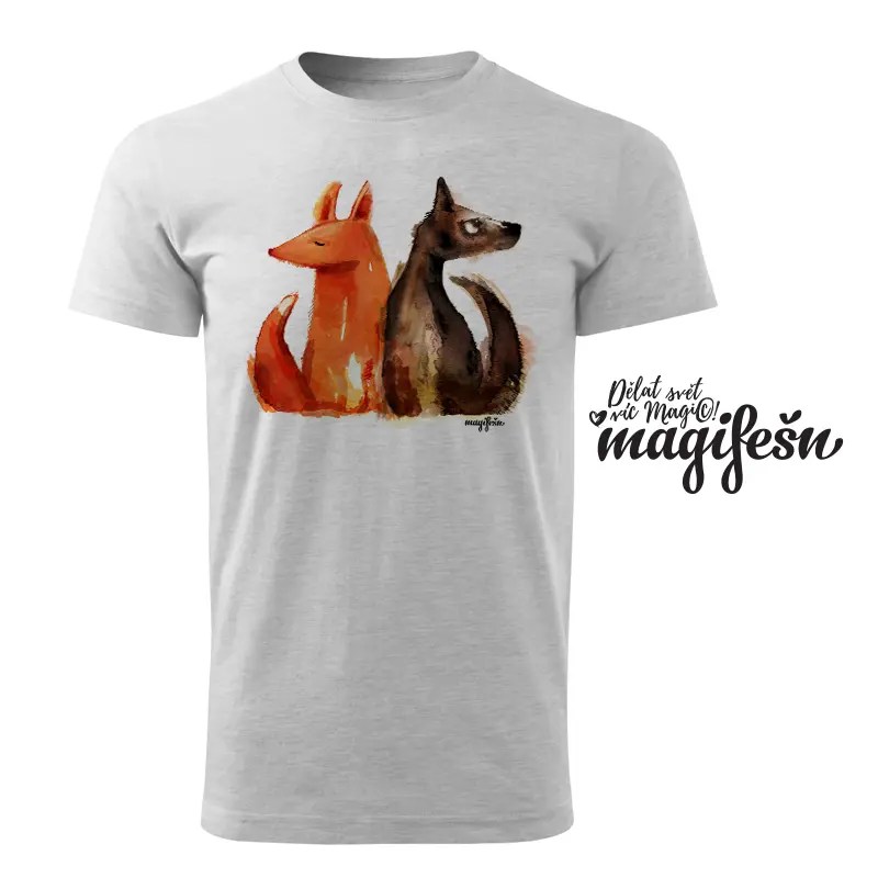 Magifešn XY Liška a vlk tričko bio unisex