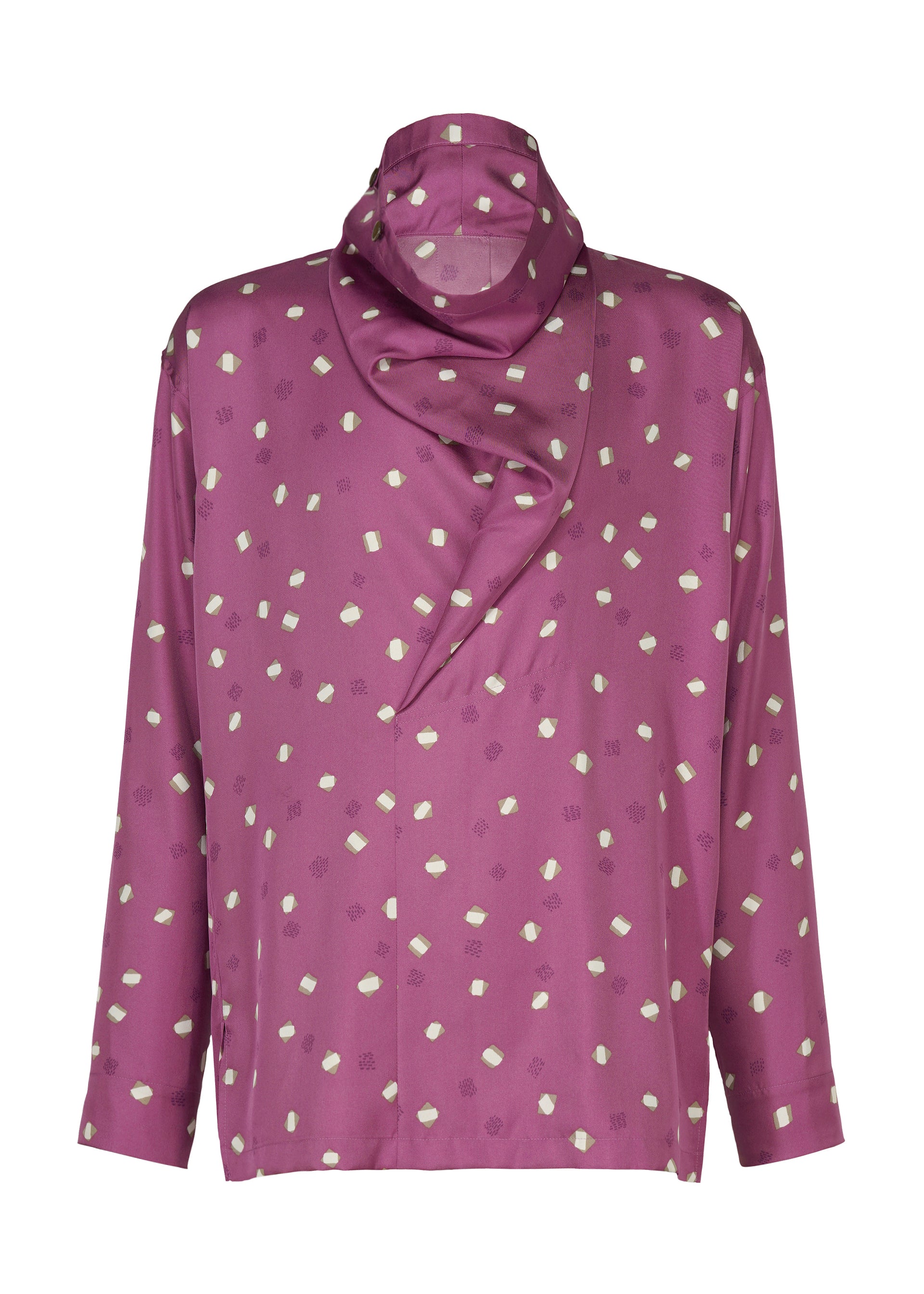 Issey Miyake Merry Satin košile černá