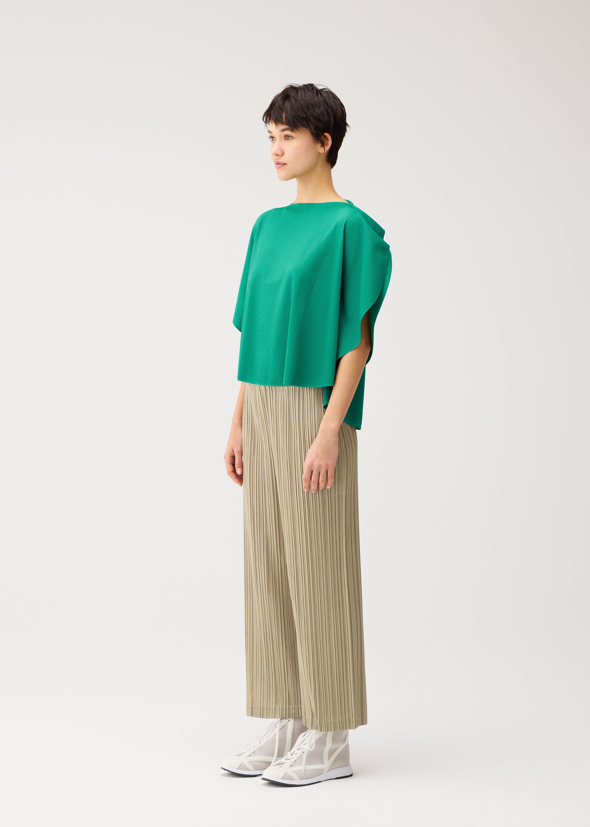 Issey Miyake Pleats Please Thicker Bottoms 1 kalhoty modré vel. 3