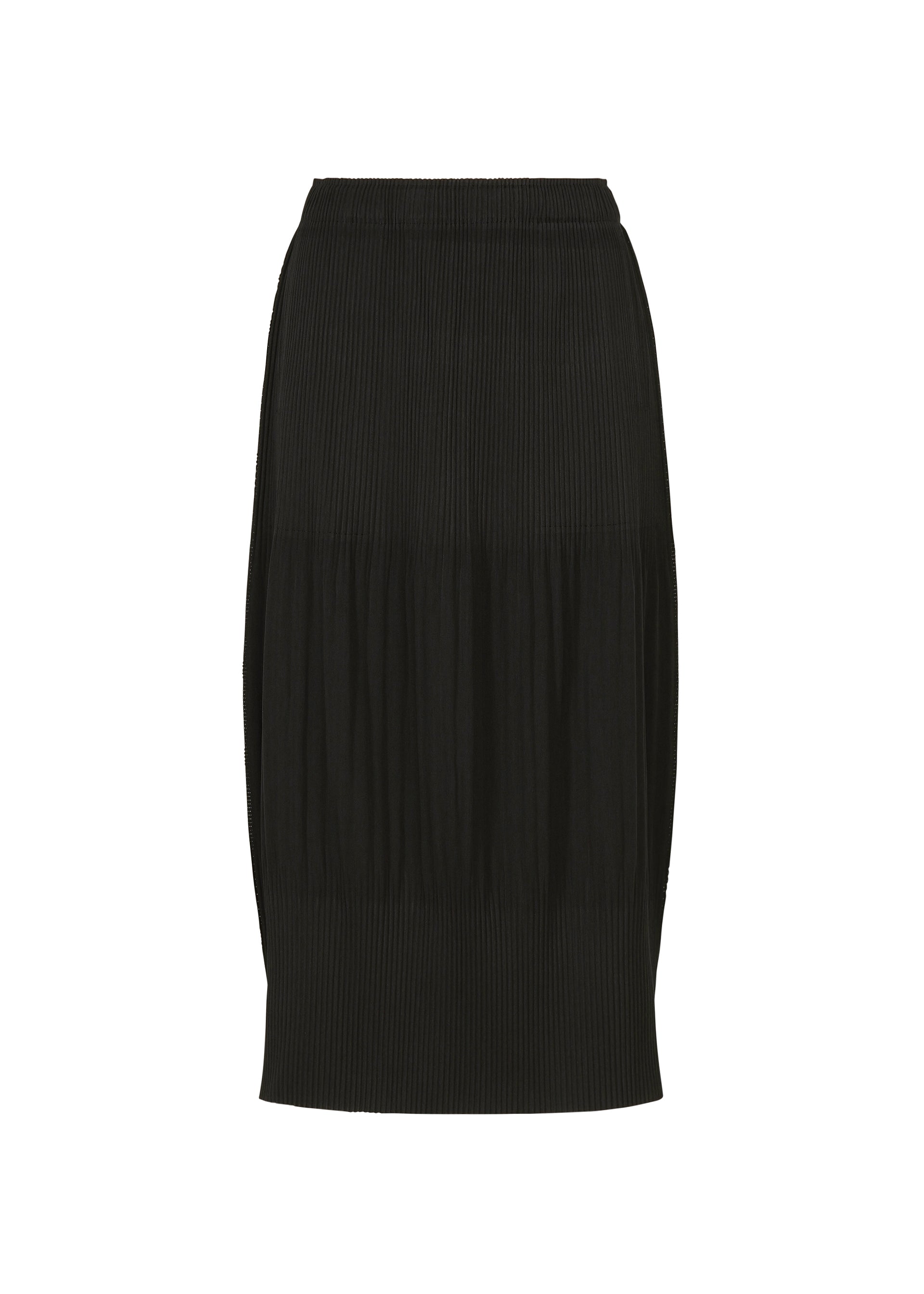 Issey Miyake Mix Fine Knit Pleats sukně béžová plisovaná