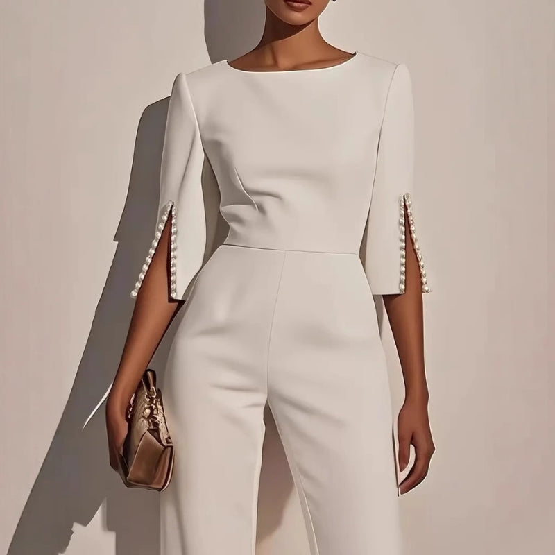 Norielle elegantní overal s kápovými rukávy černý