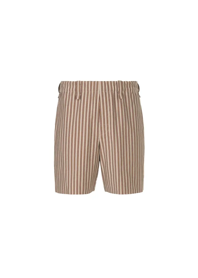 Homme Plissé Issey Miyake Stripe Jersey kraťasy hnědé