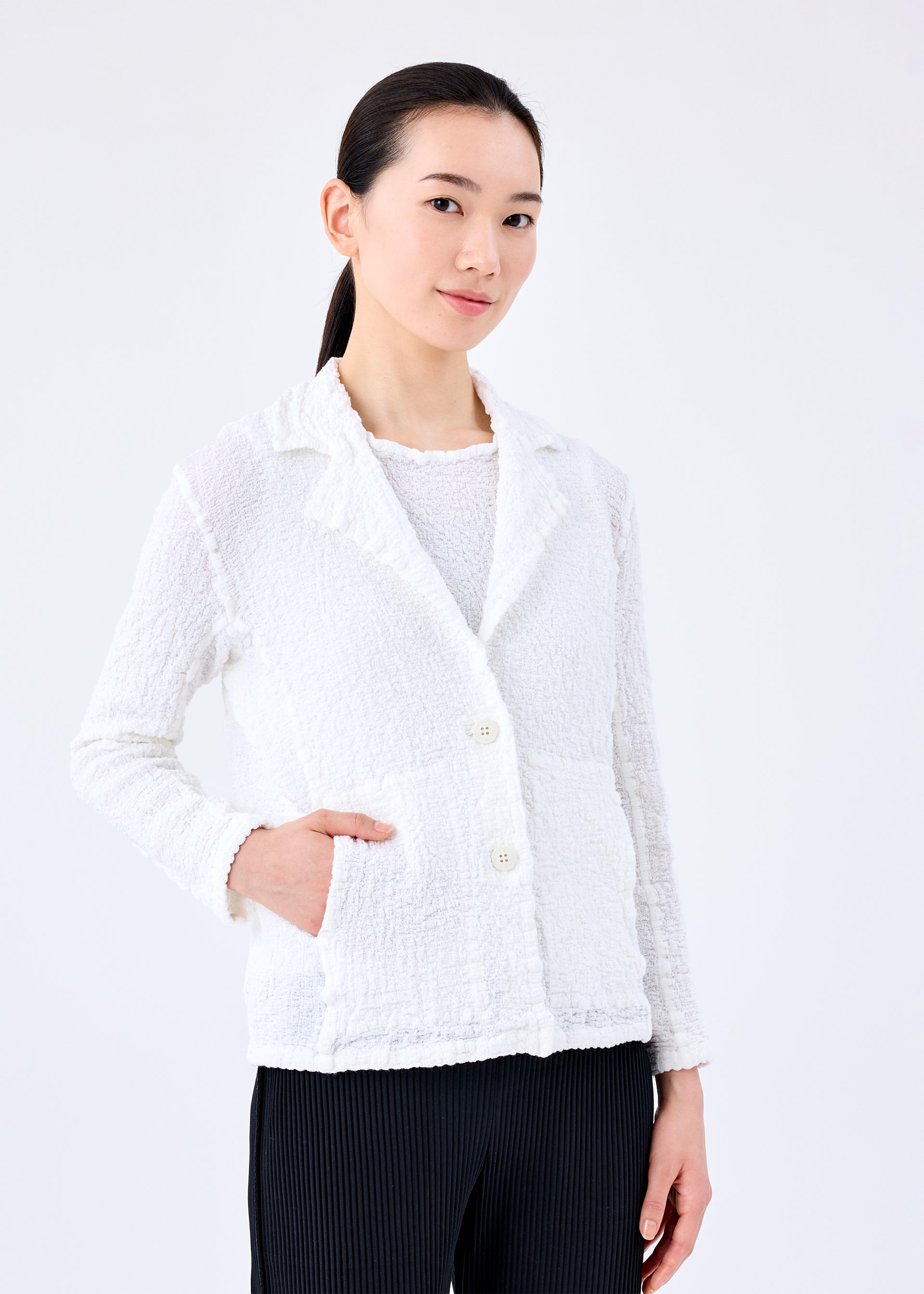Issey Miyake Cauliflower sako černá