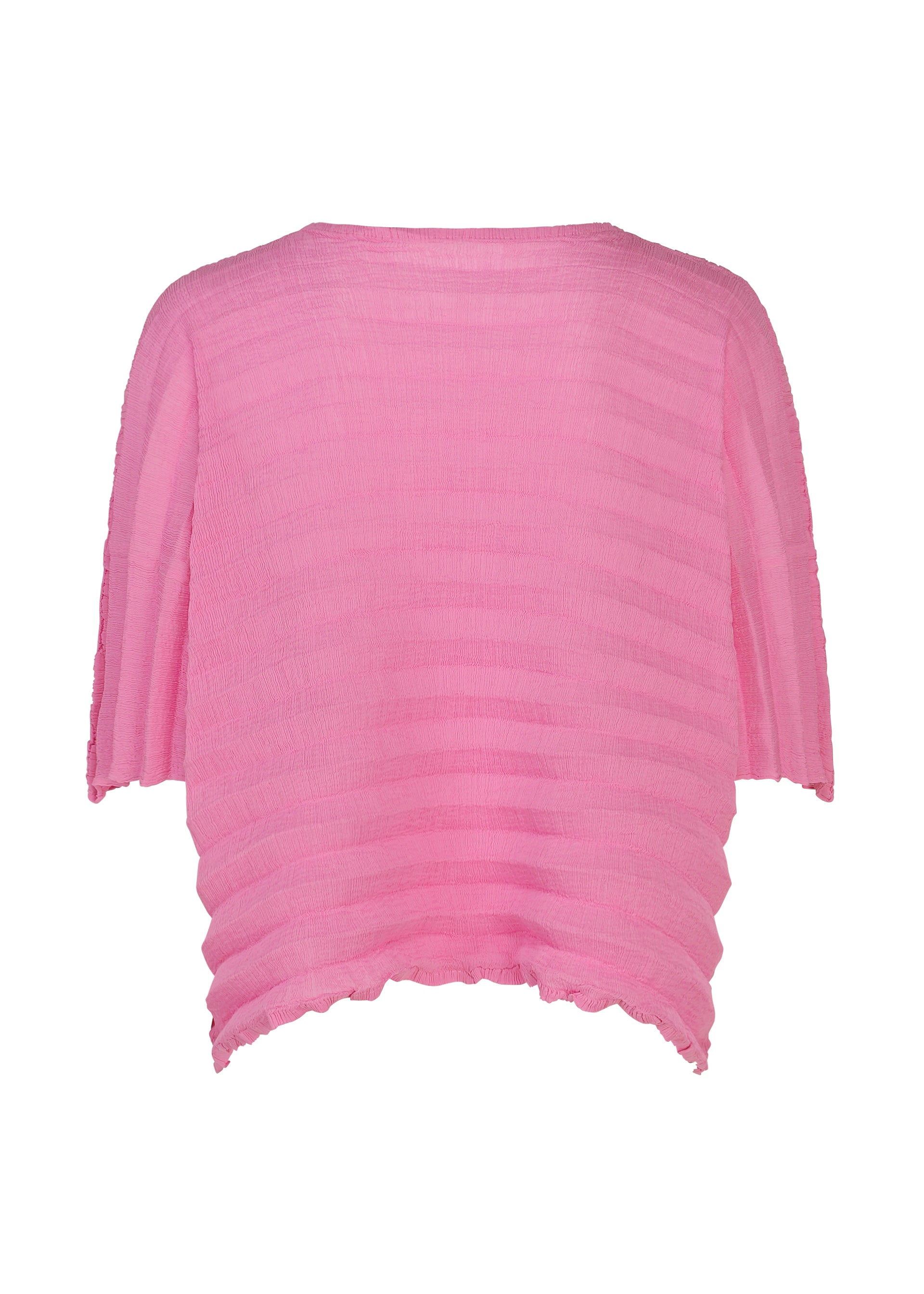 Issey Miyake Accordion See-Through Crepe top Black krepa