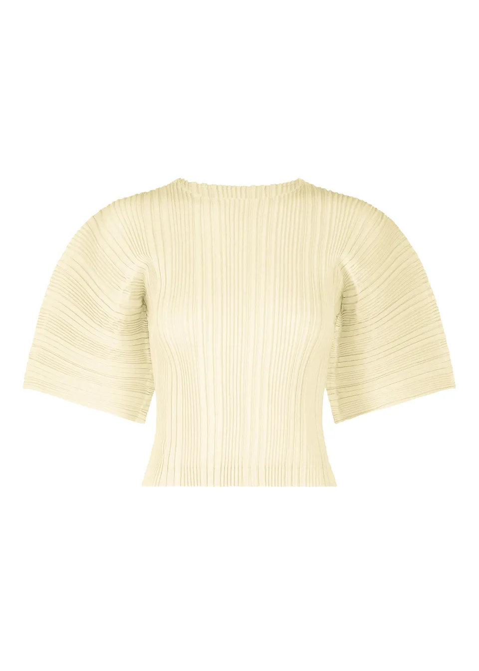 Issey Miyake Linen Like Rib Pleats tričko ivory vel. 2