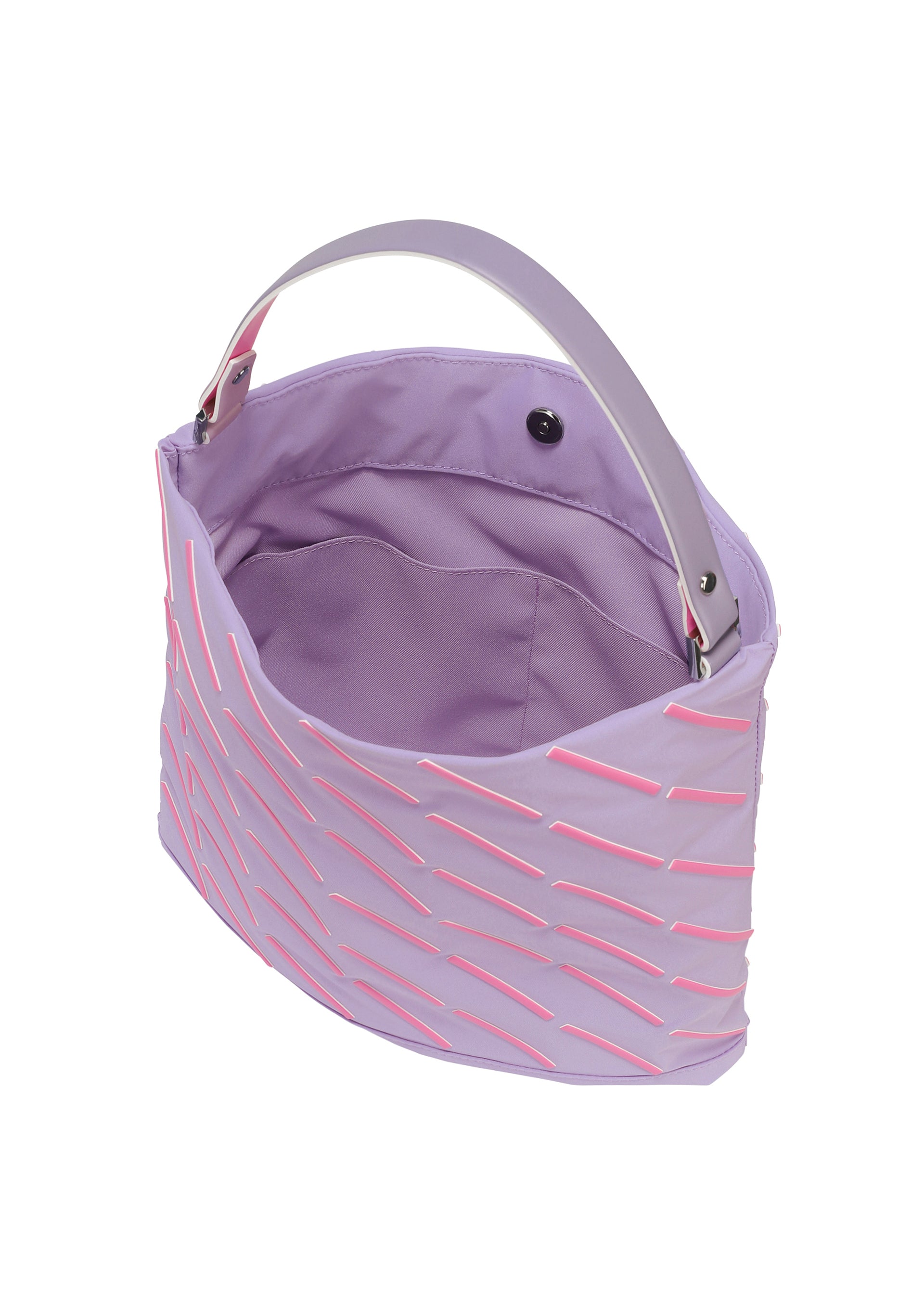 Issey Miyake Line Bag kabelka černá pruhovaná lehká