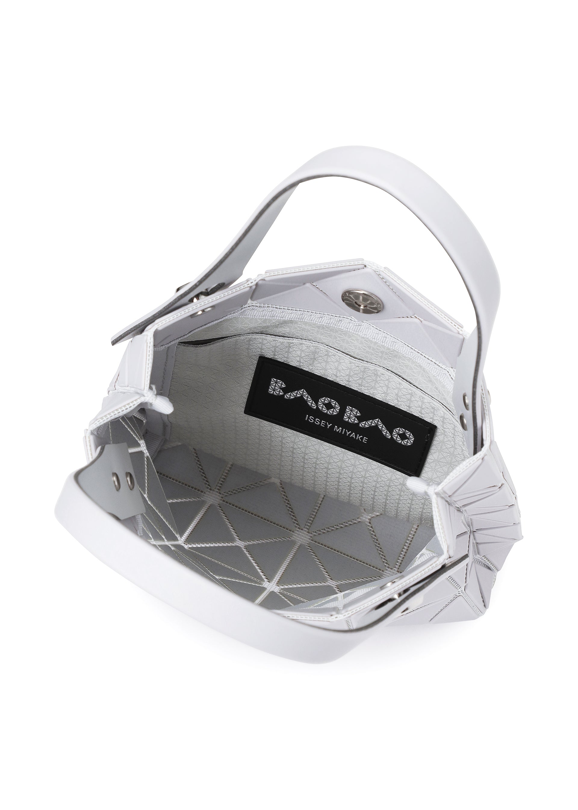 Issey Miyake Prism Plus mini tote šedá sáčková