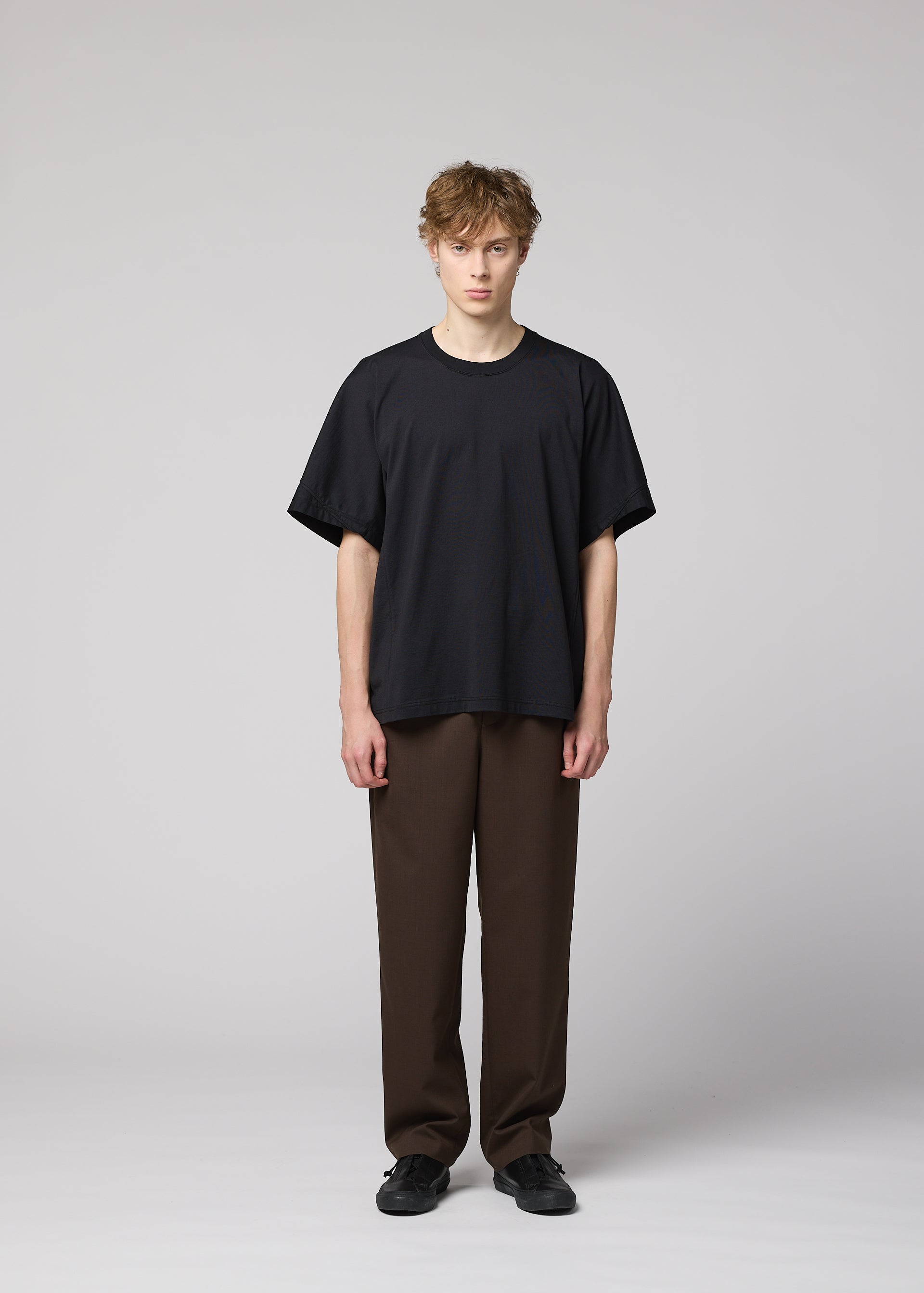 Issey Miyake Turn tričko bílé bavlněné