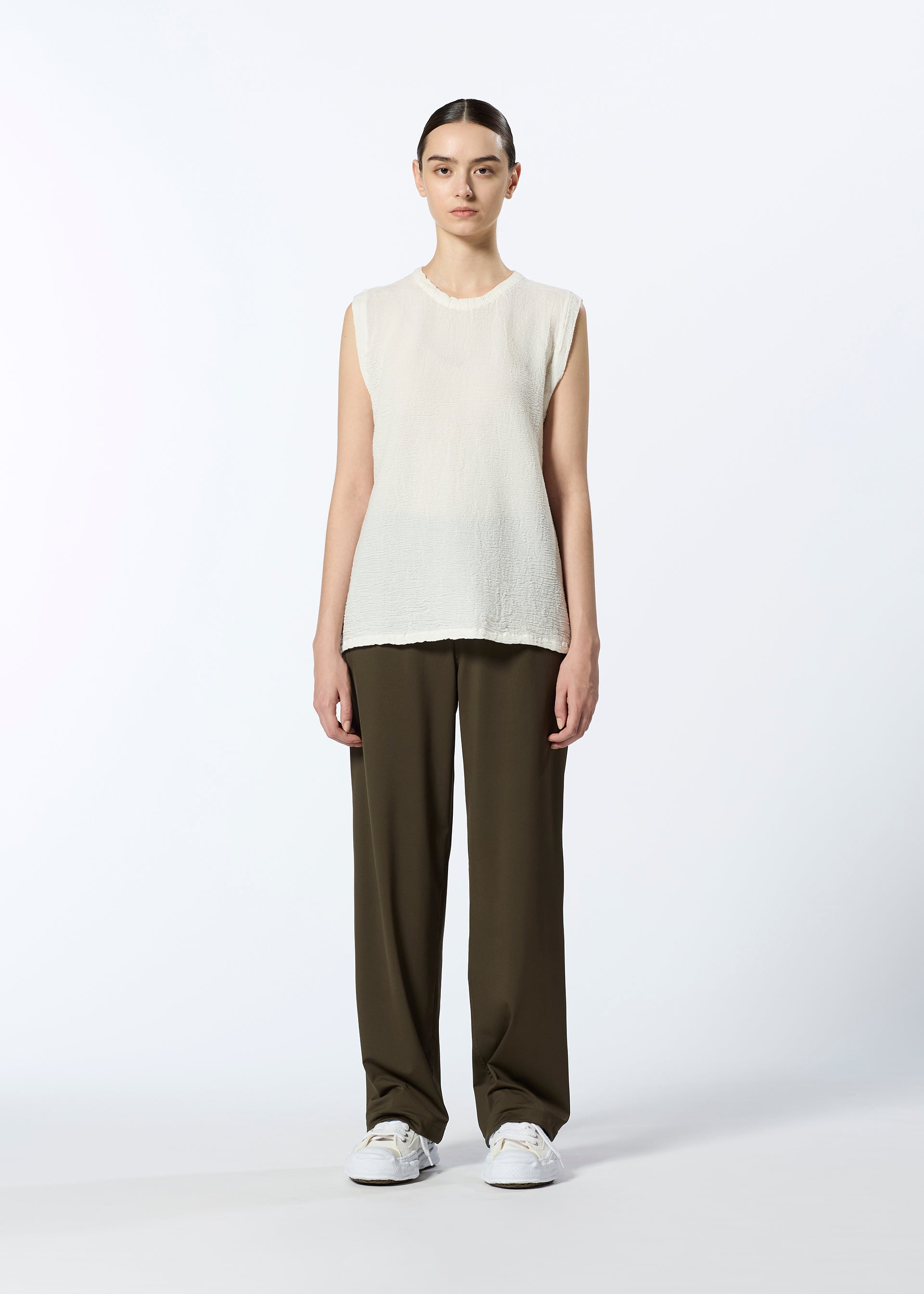 Issey Miyake Kyo Chijimi 2Way top bez rukávů bílá, vel. 2