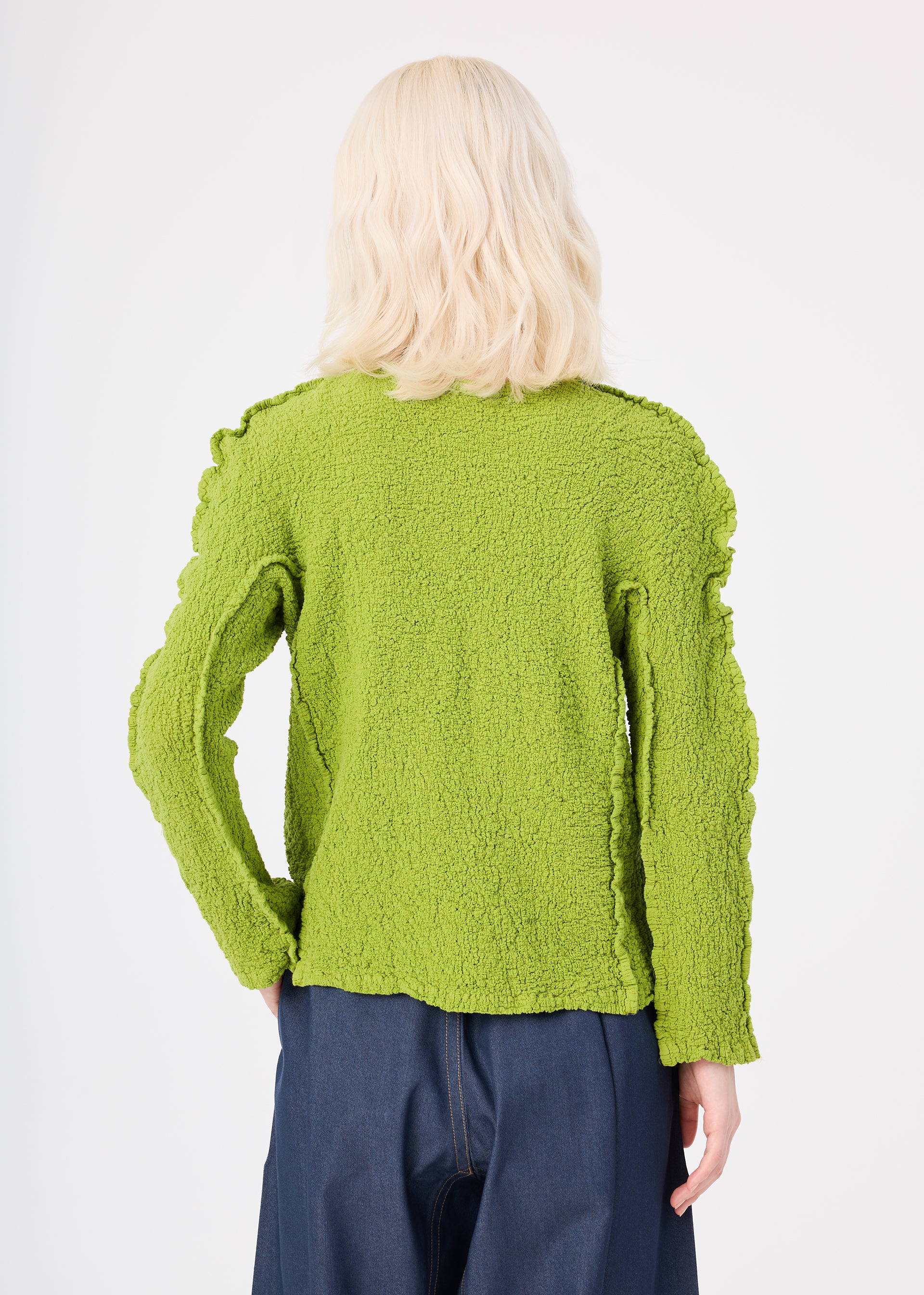Issey Miyake Round Cauliflower kardigan taupe