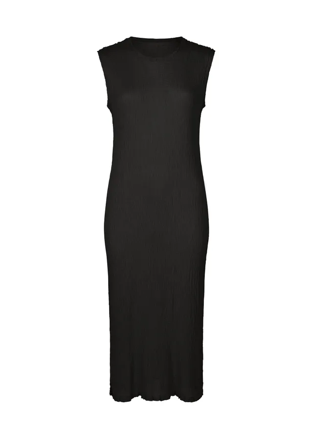 Issey Miyake See-Through Crepe Color šaty Black