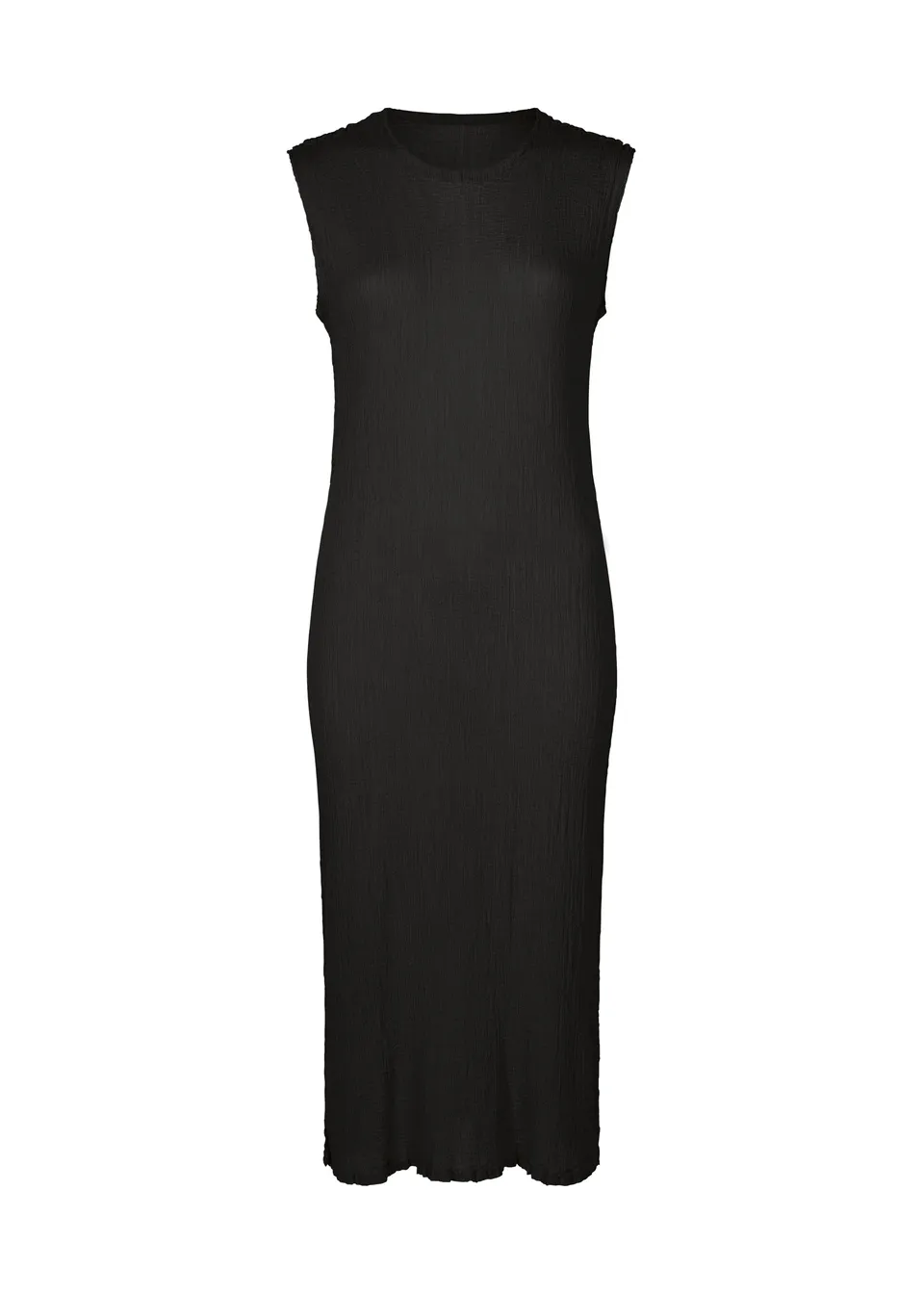 Issey Miyake See-Through Crepe Color šaty Black
