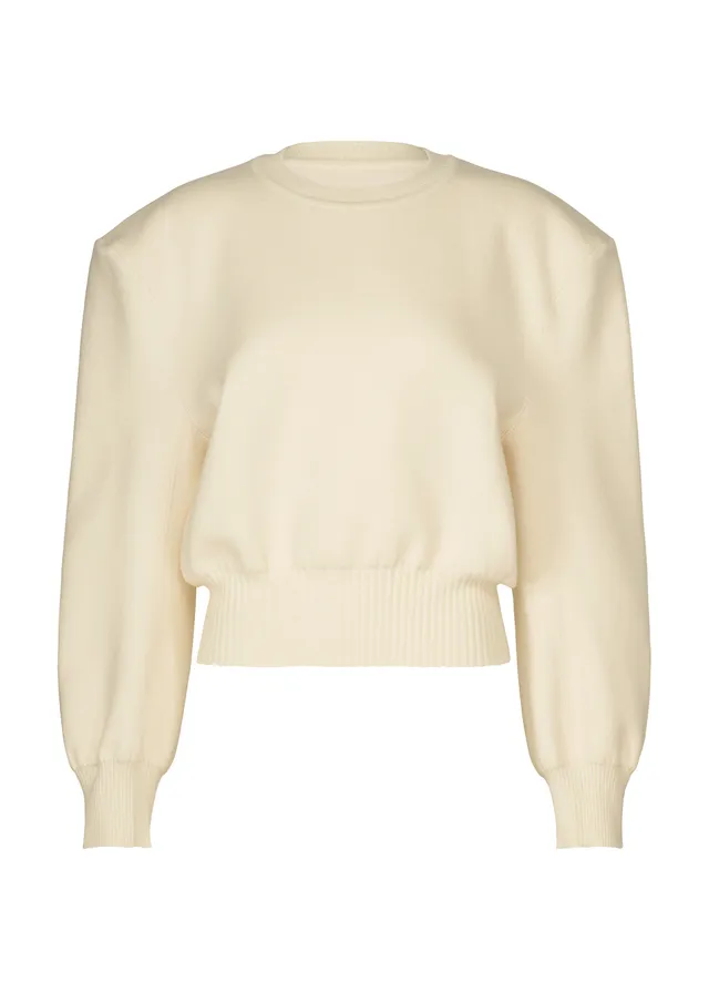 Issey Miyake Handsome Knit svetr černý vlněný