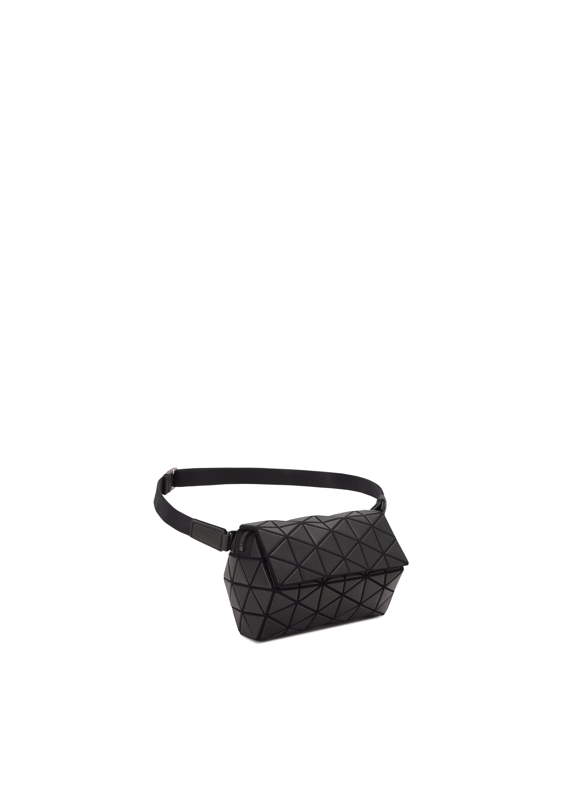 Issey Miyake Hexagon kabelka Matte Black koženková