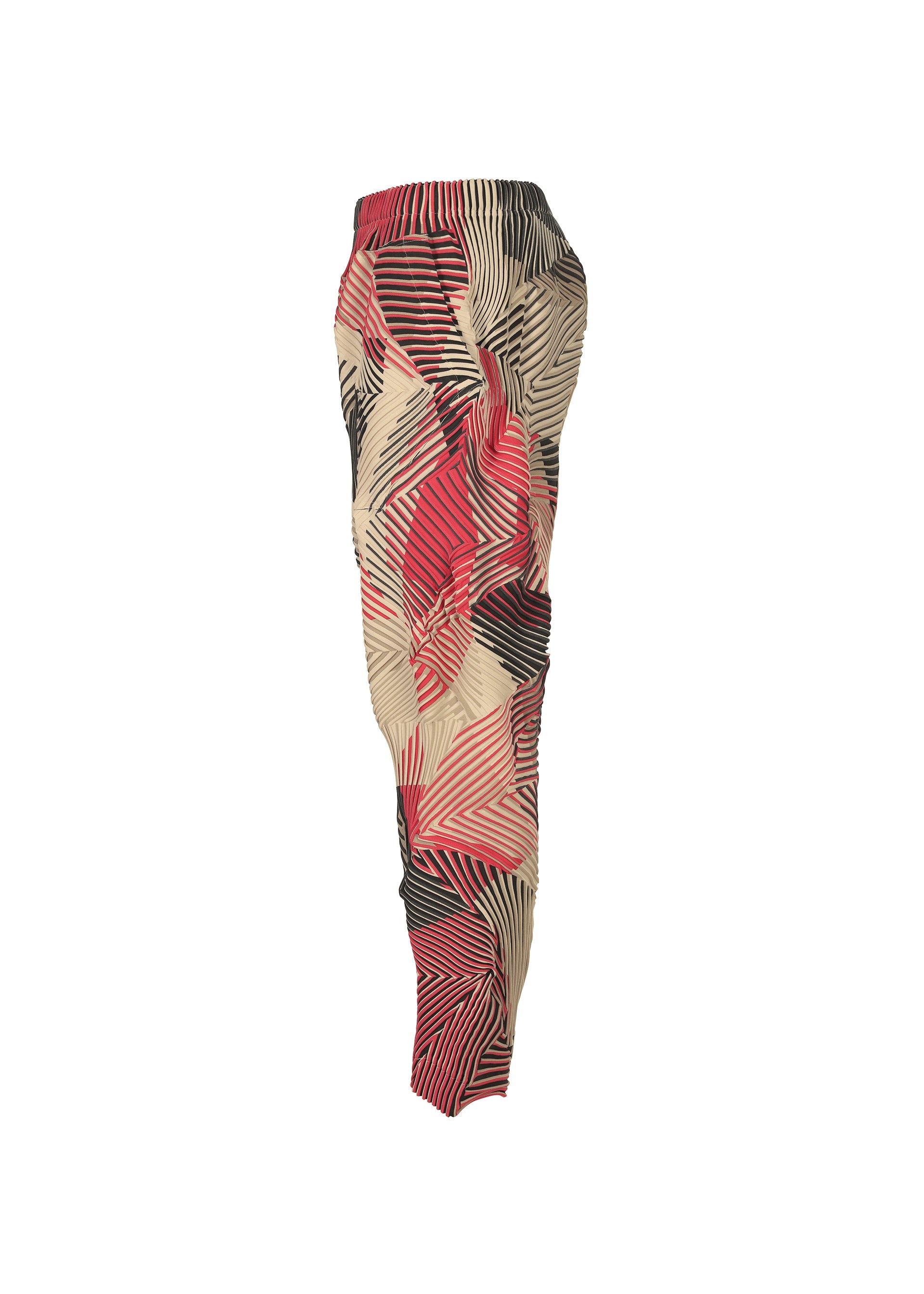 Issey Miyake Type-P 002 plisované kalhoty červené vel. 2