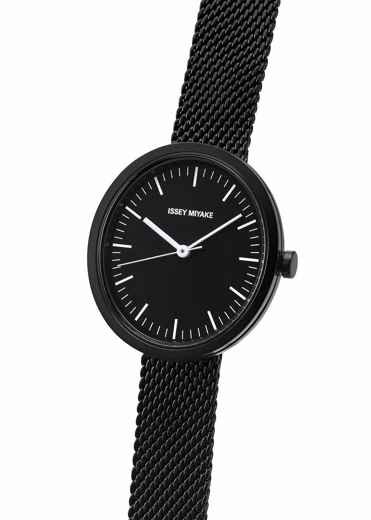 Issey Miyake Ellipse Mini hodinky černé
